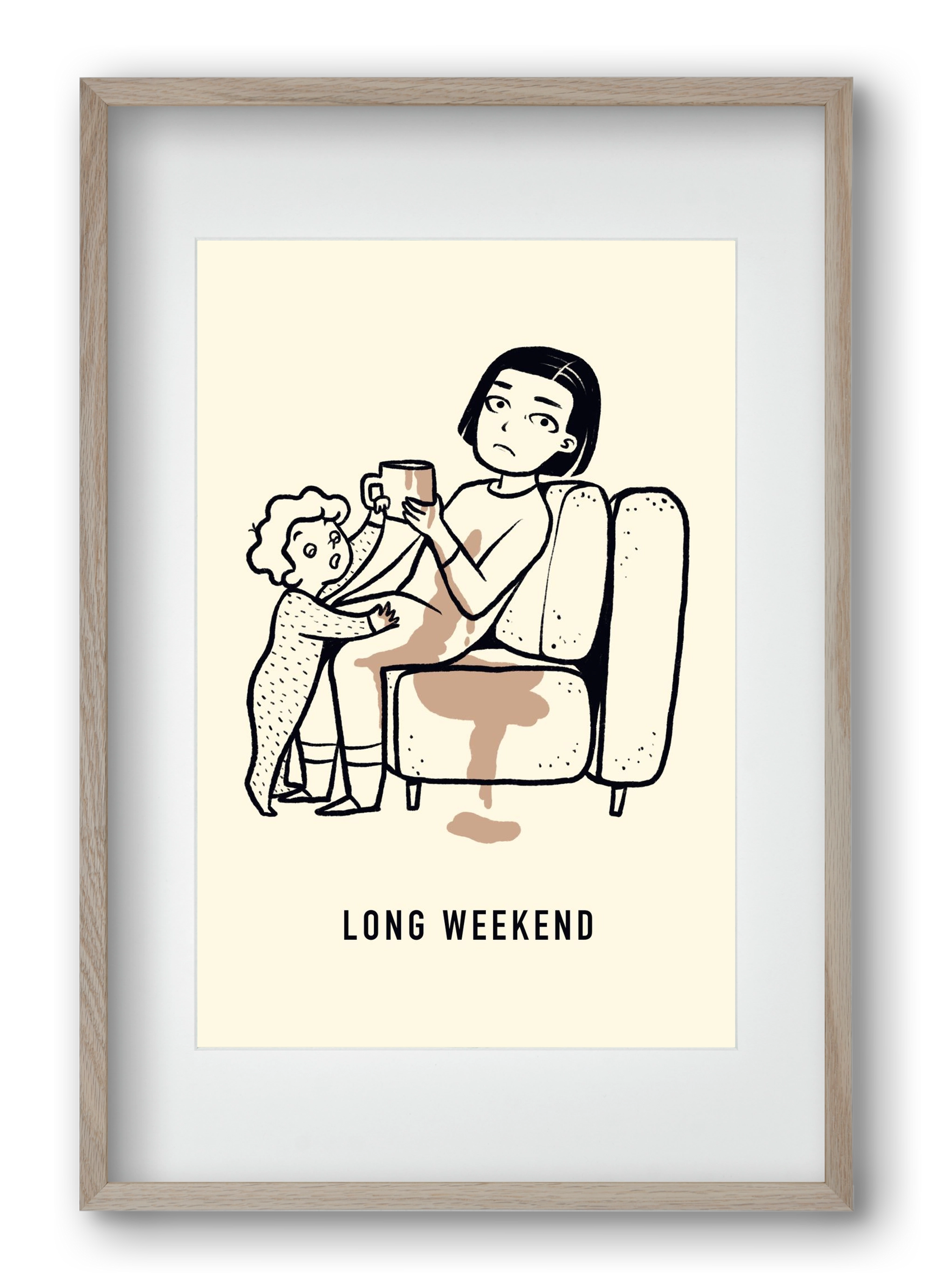 Long weekend, 40x60 cm (30x45 cm), Tölgy keret, paszpartuval