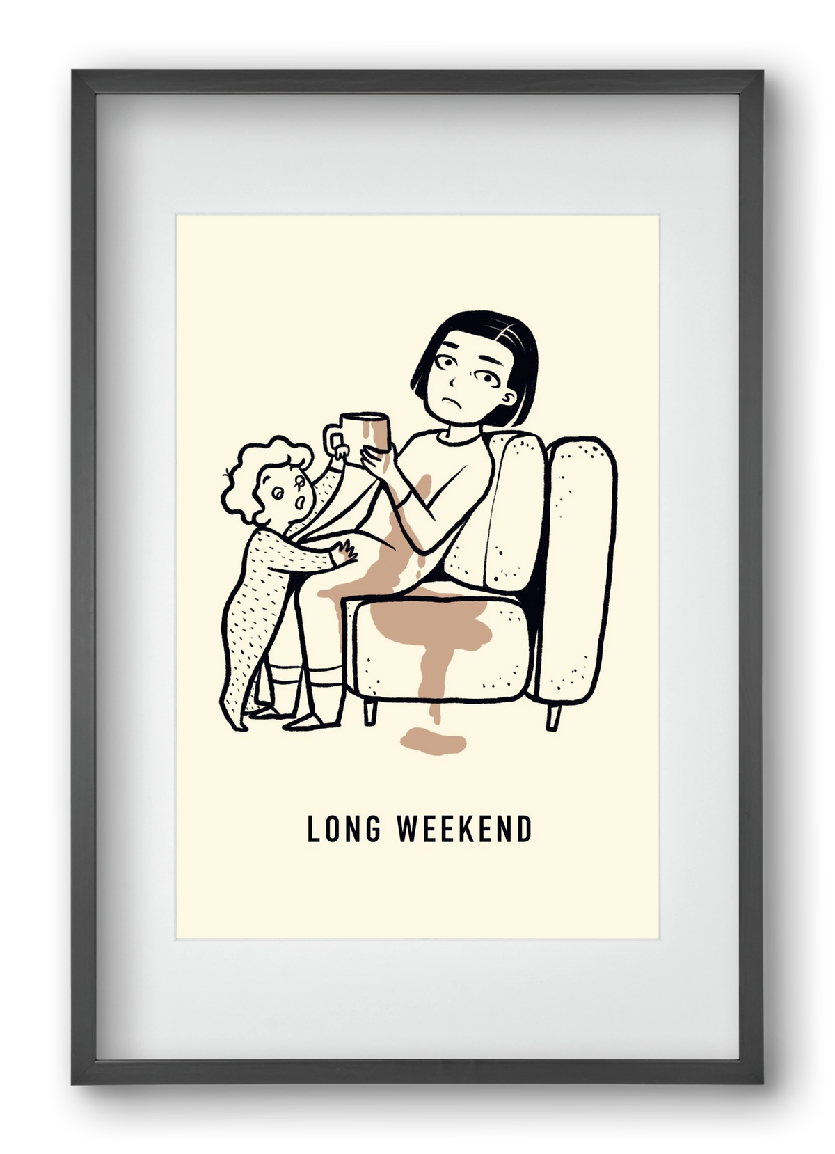 Long weekend, 40x60 cm (30x45 cm), Fekete keret, paszpartuval