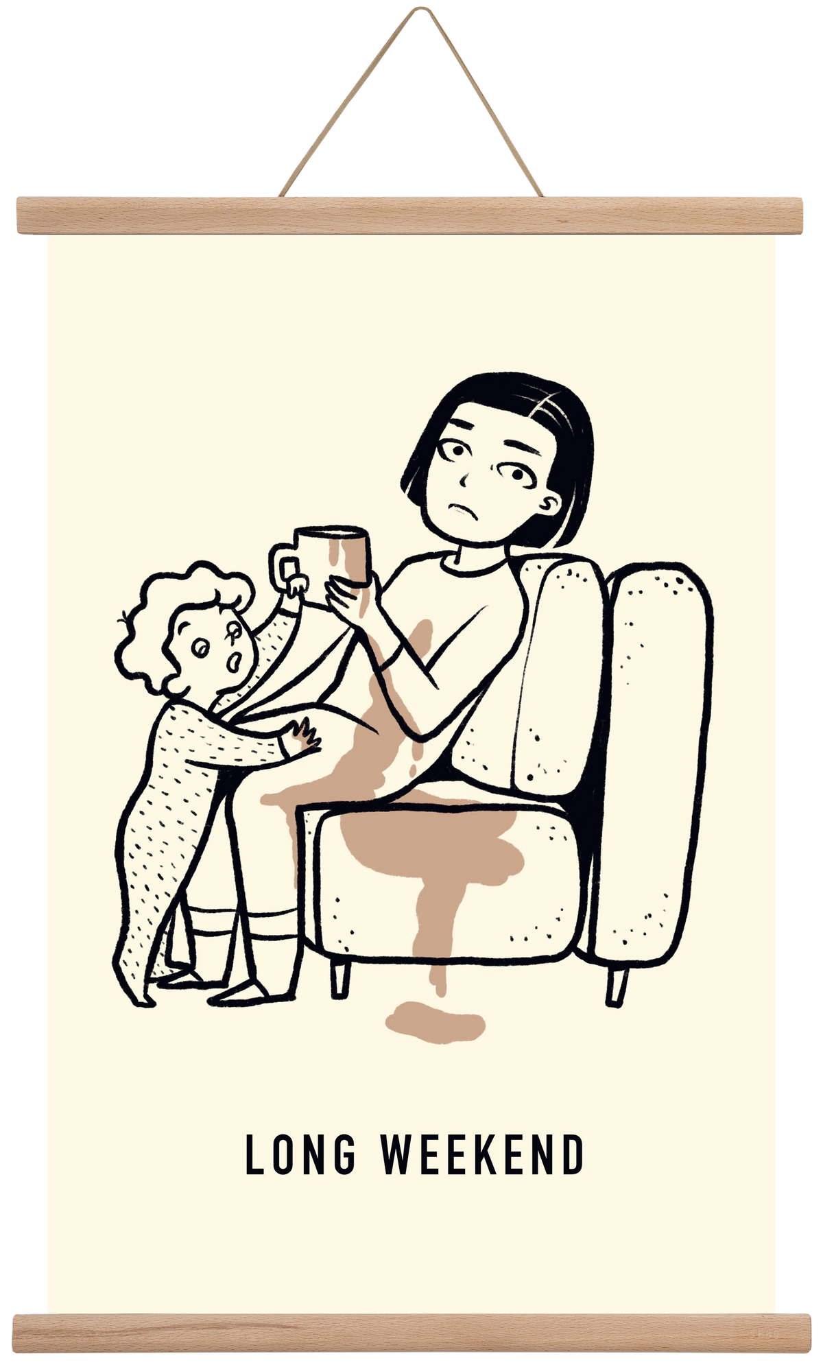 Long weekend, 40x60 cm (40x60 cm), Tölgy akasztó