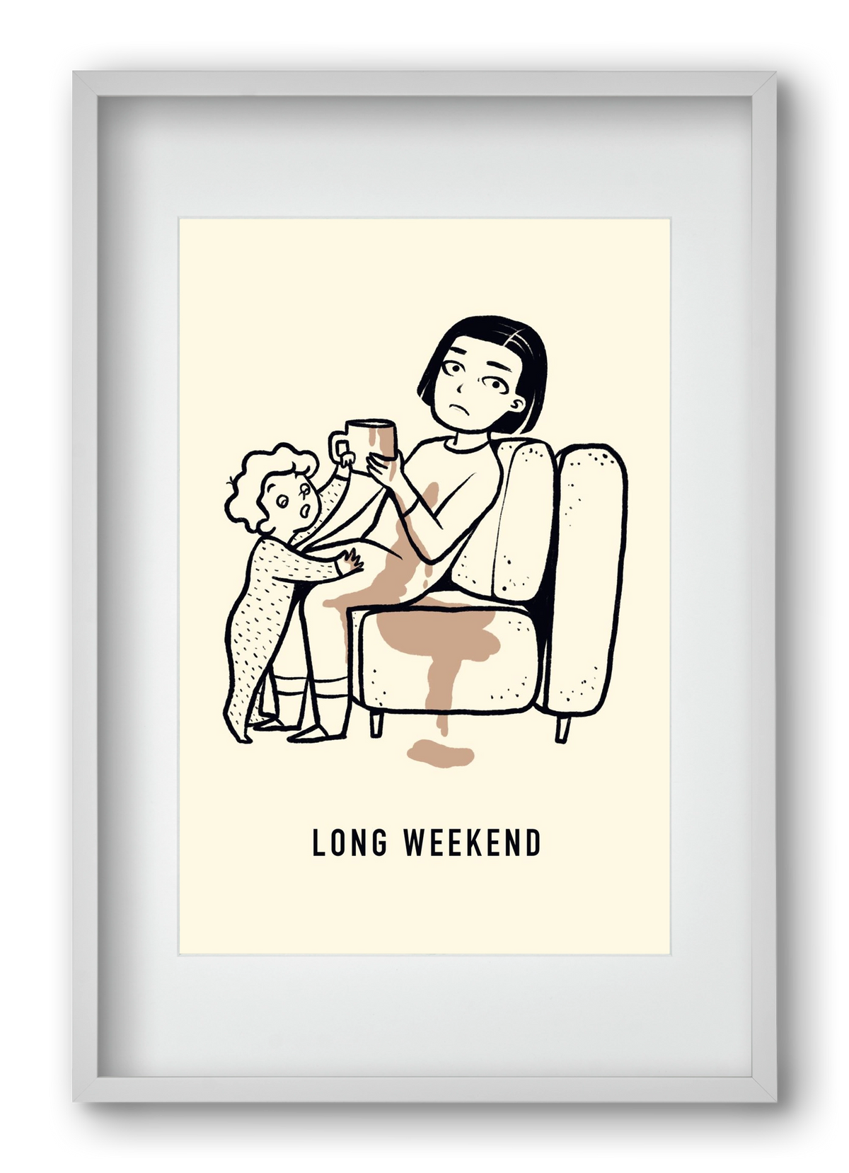 Long weekend, 40x60 cm (30x45 cm), Fehér keret, paszpartuval