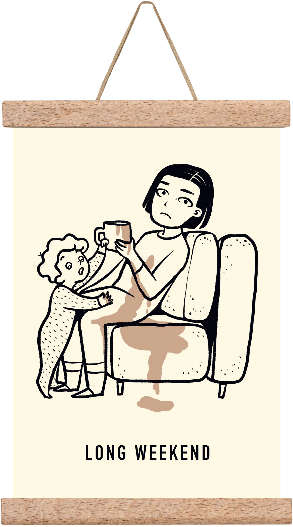 Long weekend, 20x30 cm (20x30 cm), Tölgy akasztó