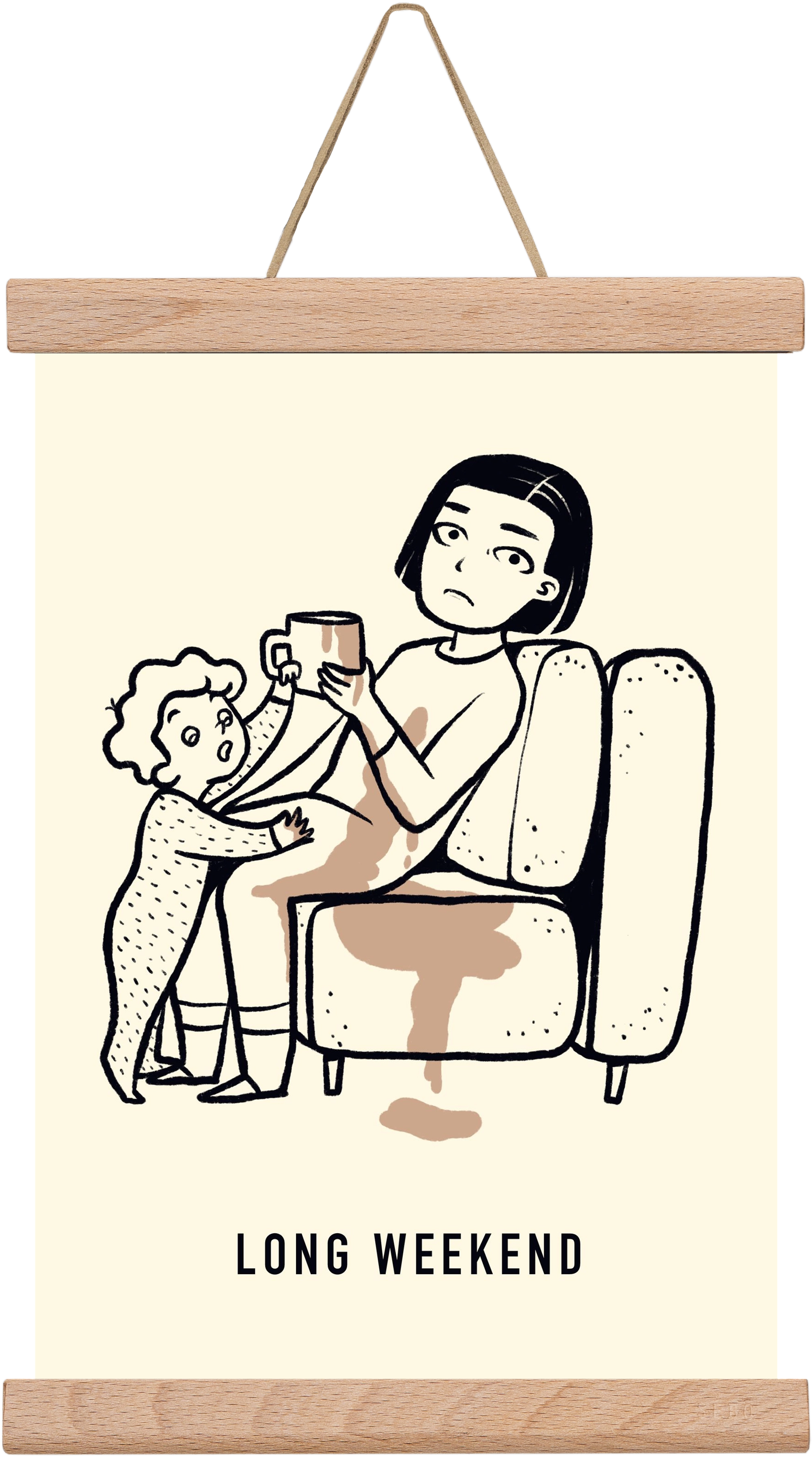 Long weekend, 20x30 cm (20x30 cm), Tölgy akasztó