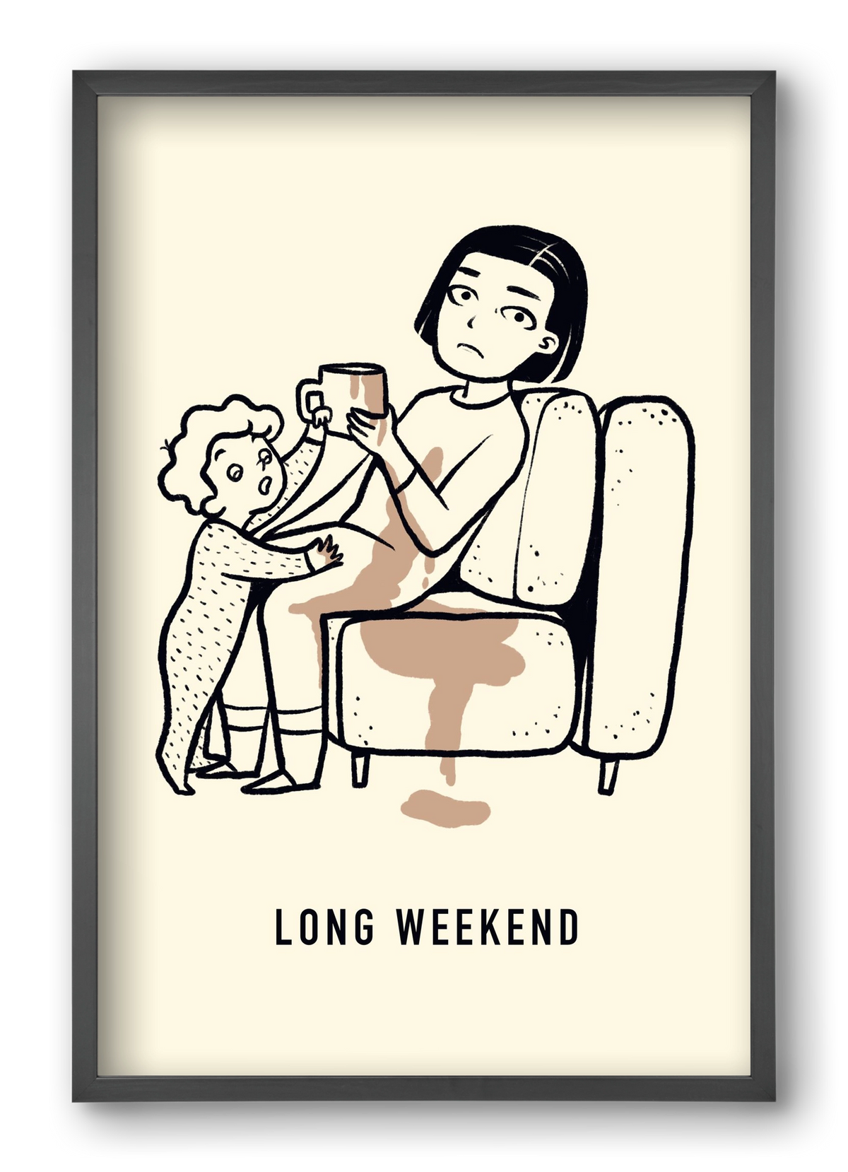 Long weekend, 40x60 cm (40x60 cm), Fekete keret