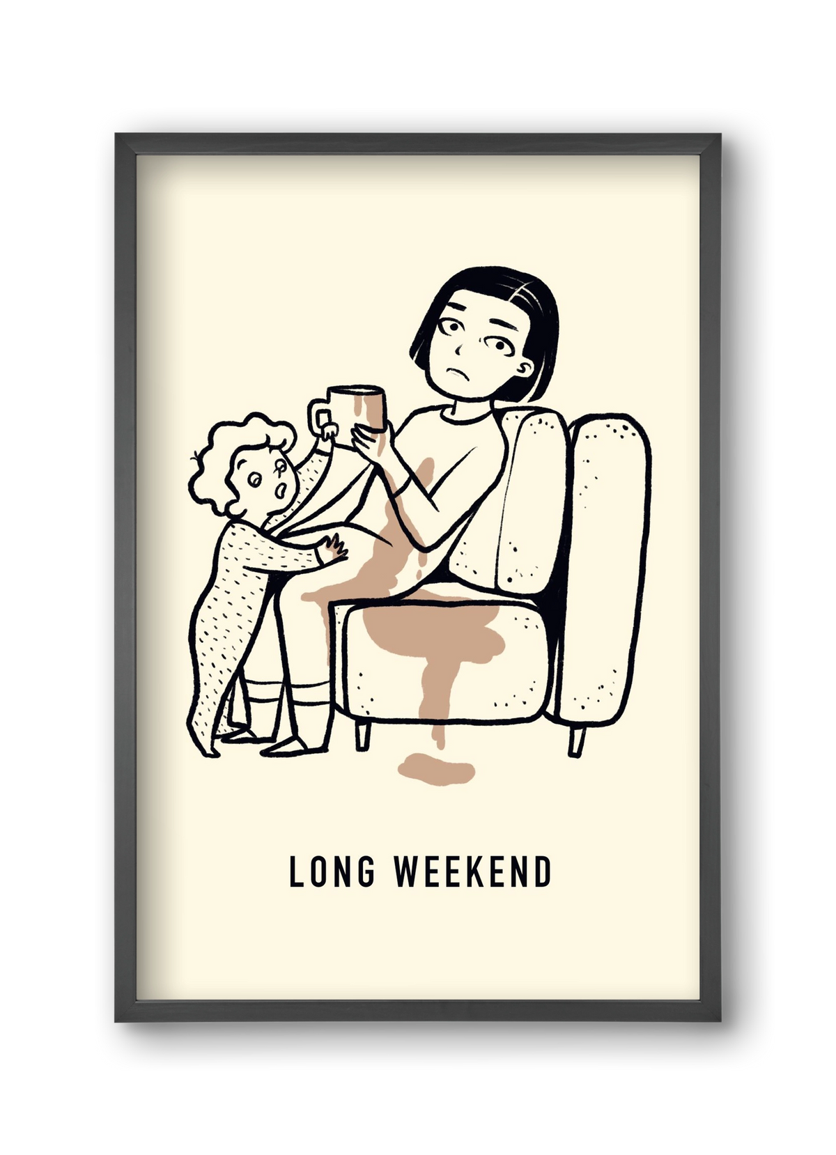 Long weekend, 30x45 cm (30x45 cm), Fekete keret