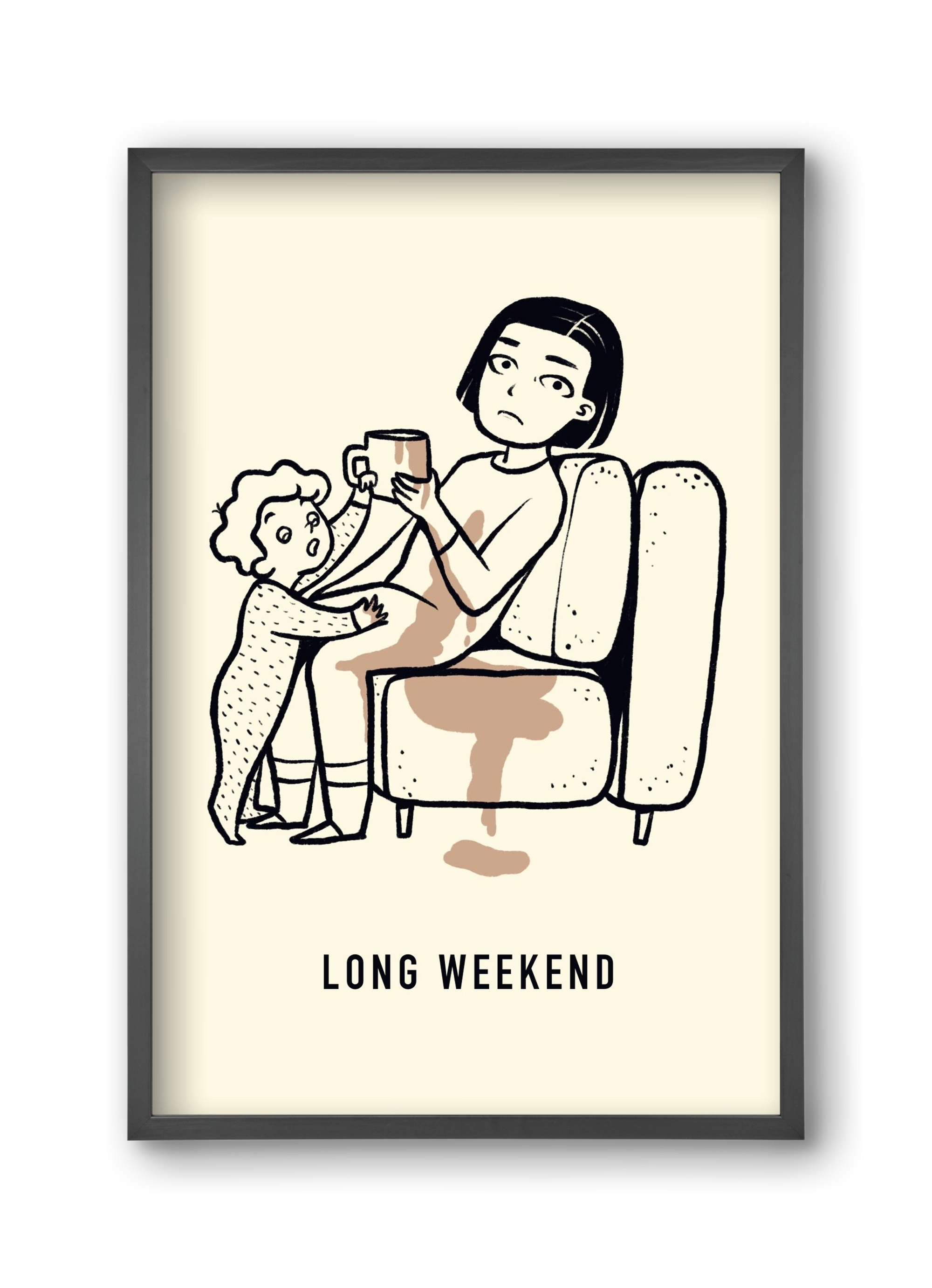 Long weekend, 30x45 cm (30x45 cm), Fekete keret