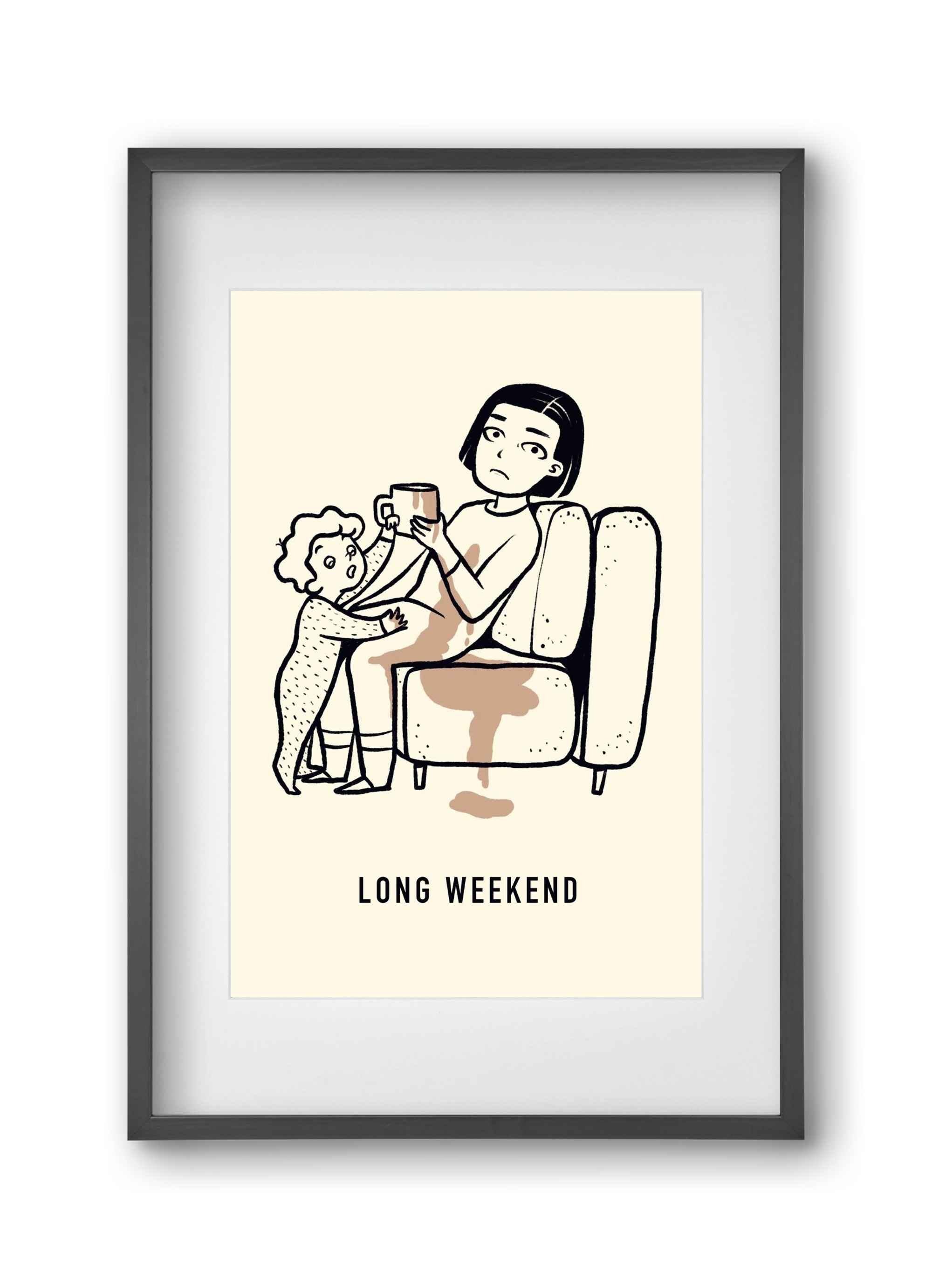 Long weekend, 30x45 cm (20x30 cm), Fekete keret, paszpartuval