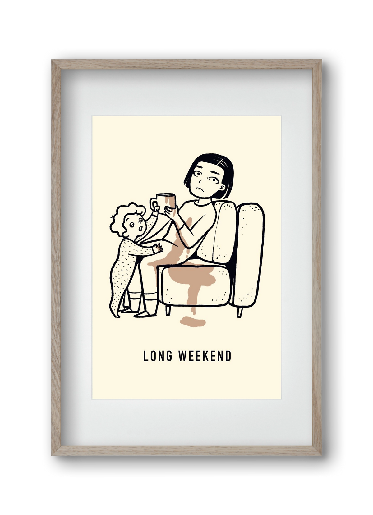 Long weekend, 30x45 cm (20x30 cm), Tölgy keret, paszpartuval