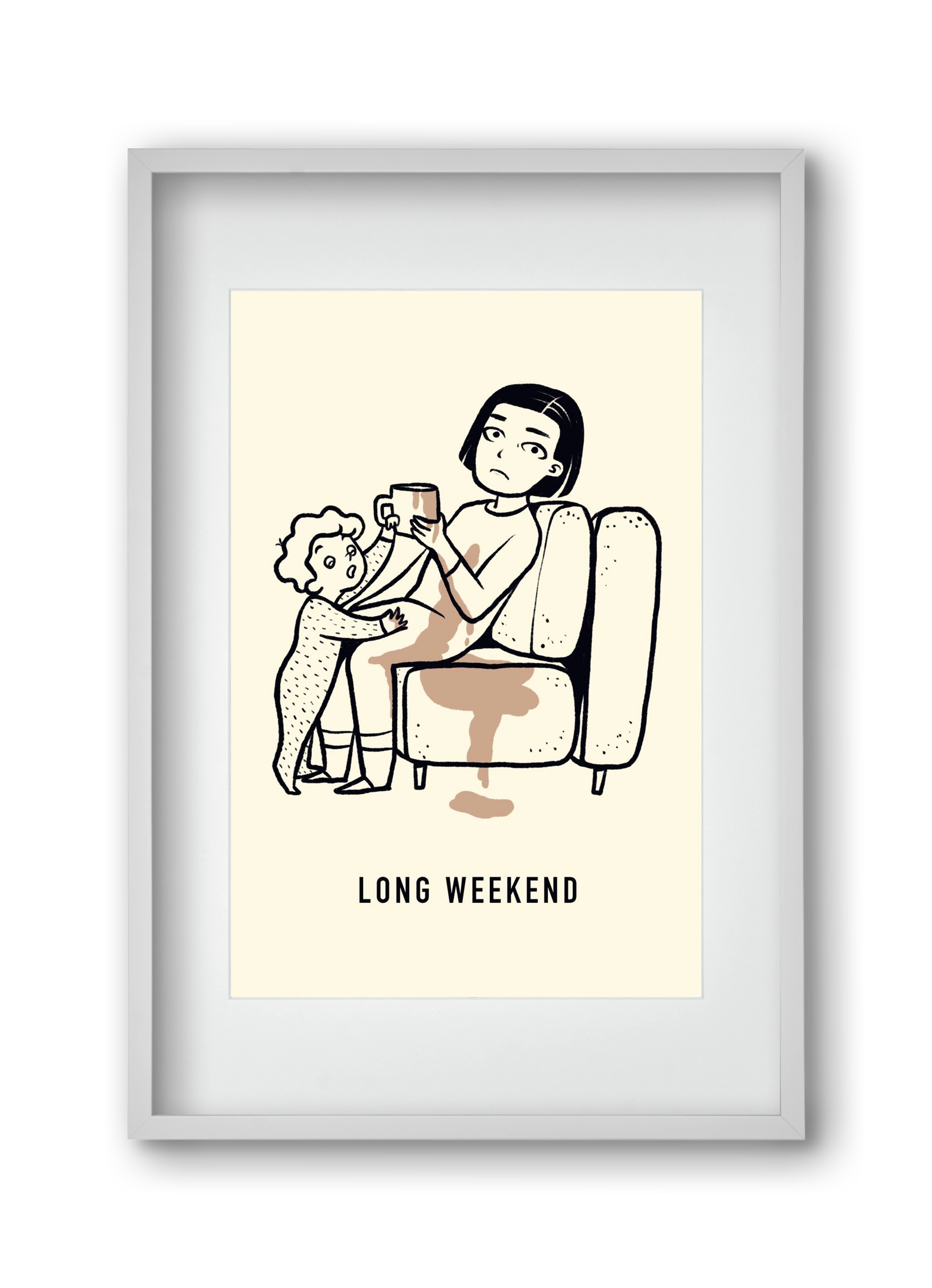 Long weekend, 30x45 cm (20x30 cm), Fehér keret, paszpartuval