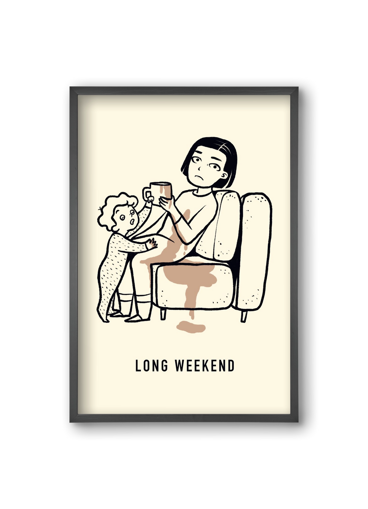 Long weekend, 20x30 cm (20x30 cm), Fekete keret