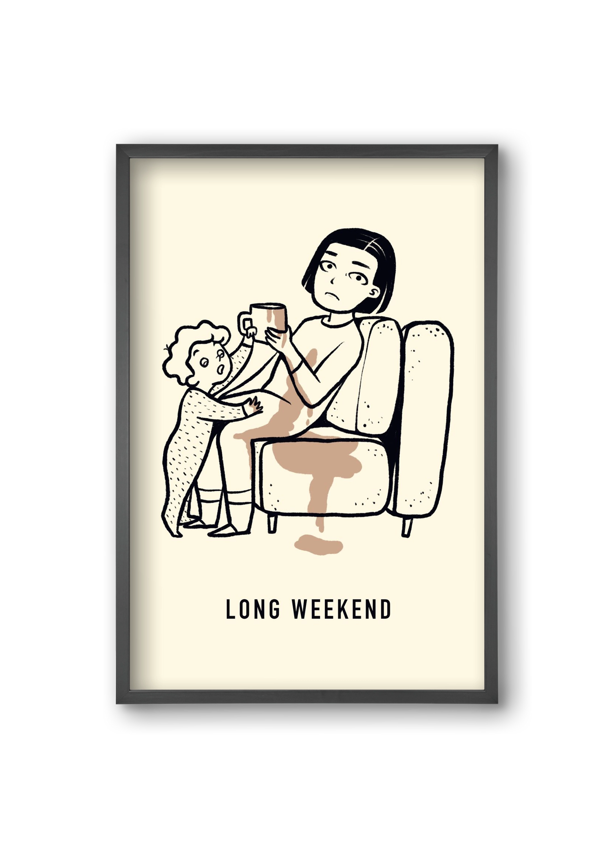 Long weekend, 20x30 cm (20x30 cm), Fekete keret