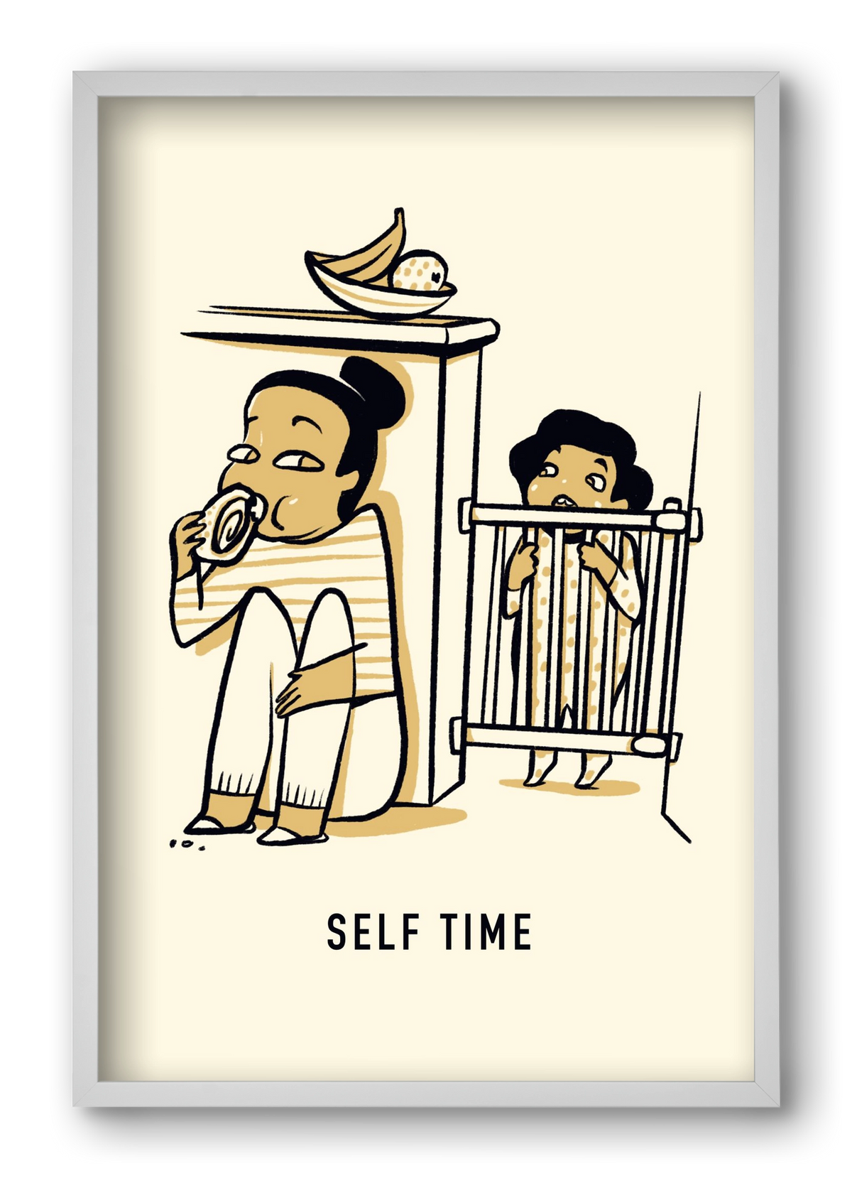 Self time, 40x60 cm (40x60 cm), Fehér keret