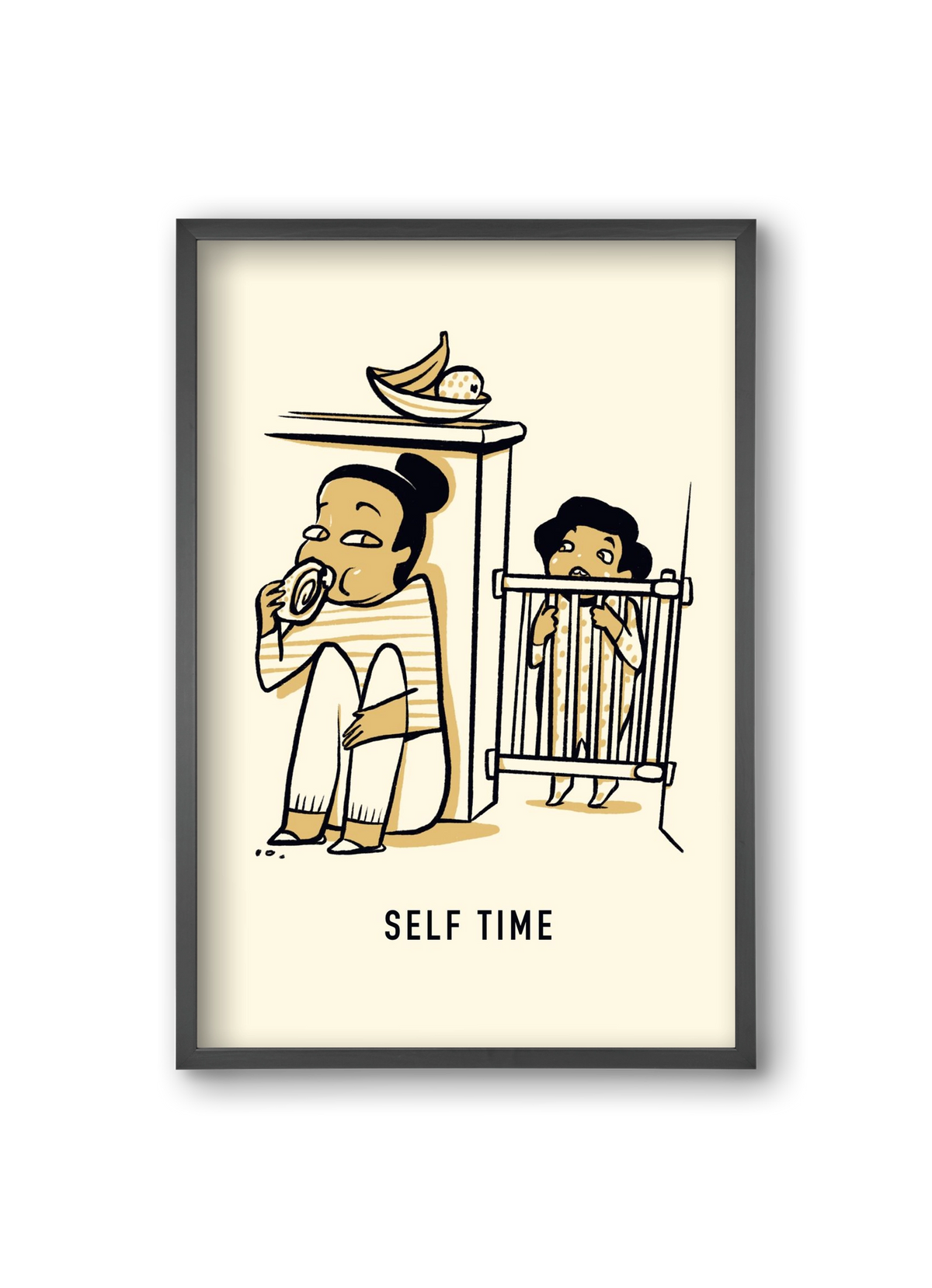 Self time, 20x30 cm (20x30 cm), Fekete keret