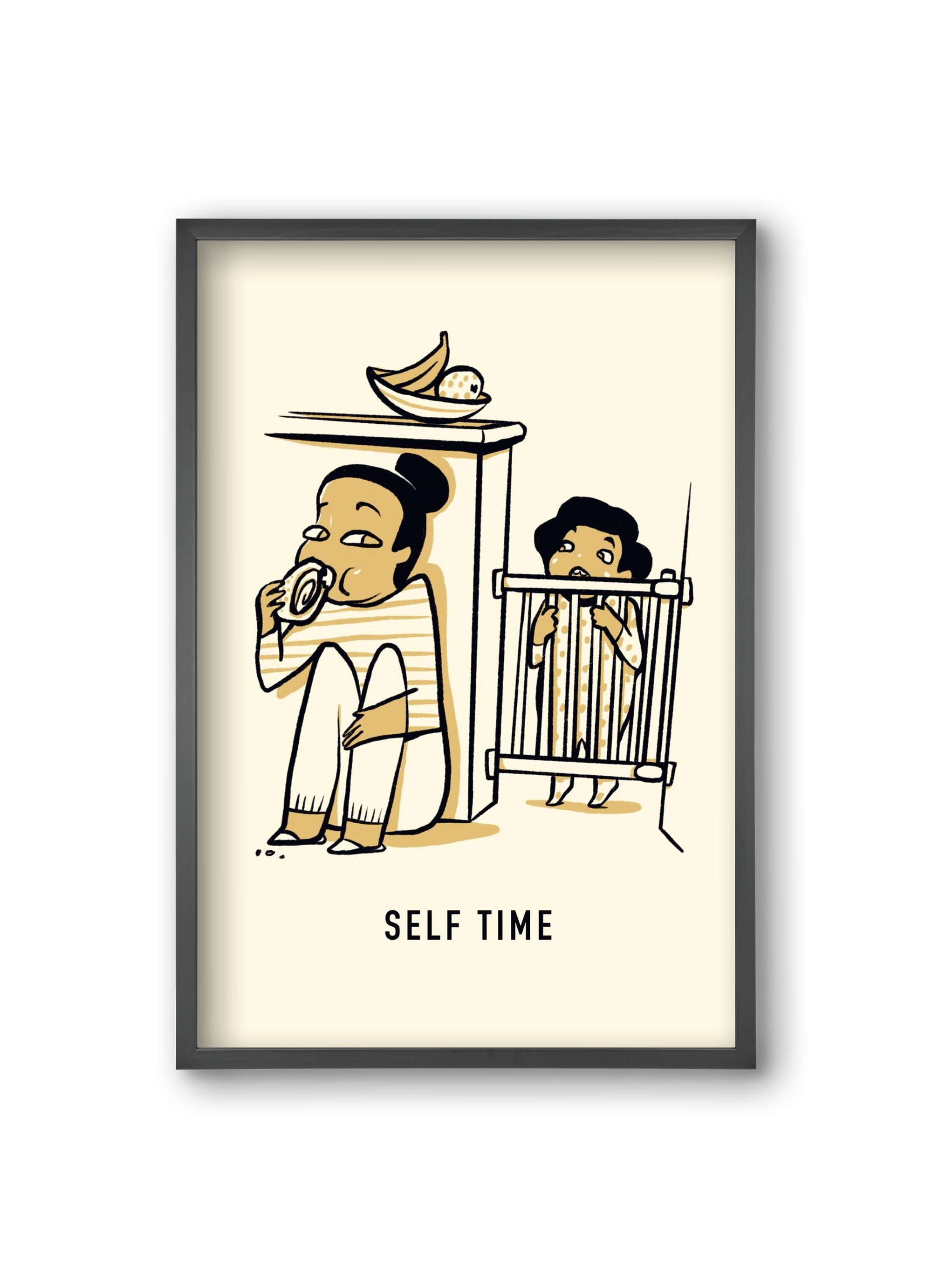 Self time, 20x30 cm (20x30 cm), Fekete keret