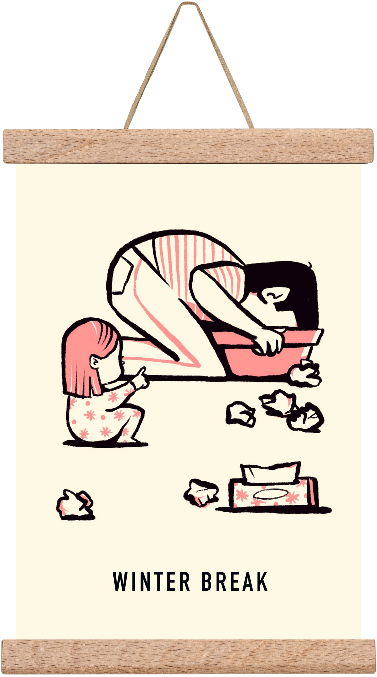 Winter break, 20x30 cm (20x30 cm), Tölgy akasztó