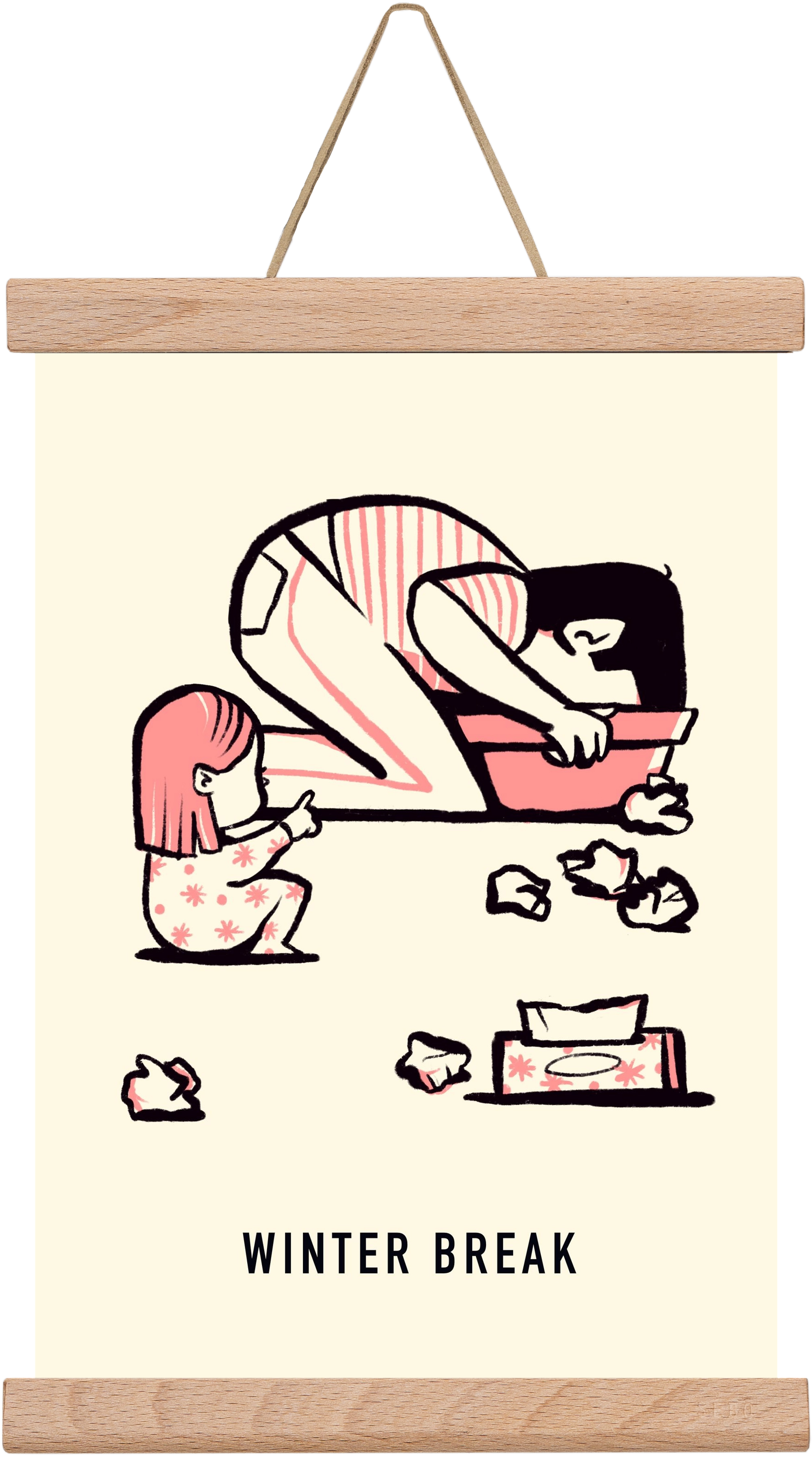 Winter break, 20x30 cm (20x30 cm), Tölgy akasztó