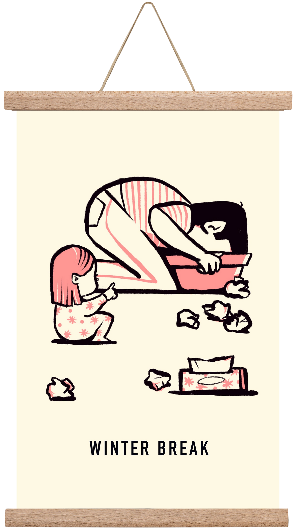 Winter break, 30x45 cm (30x45 cm), Tölgy akasztó