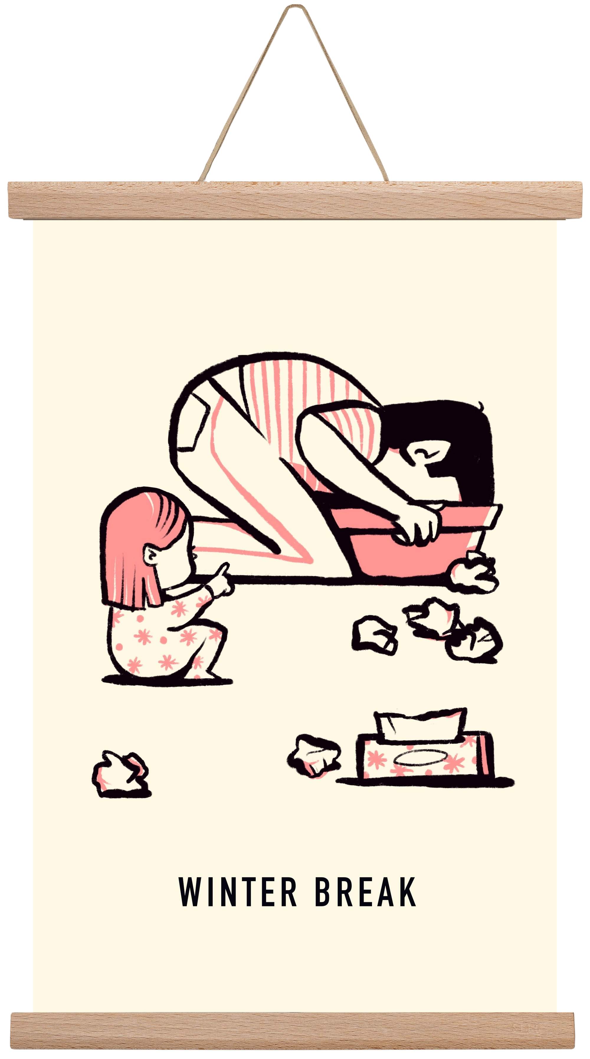 Winter break, 30x45 cm (30x45 cm), Tölgy akasztó