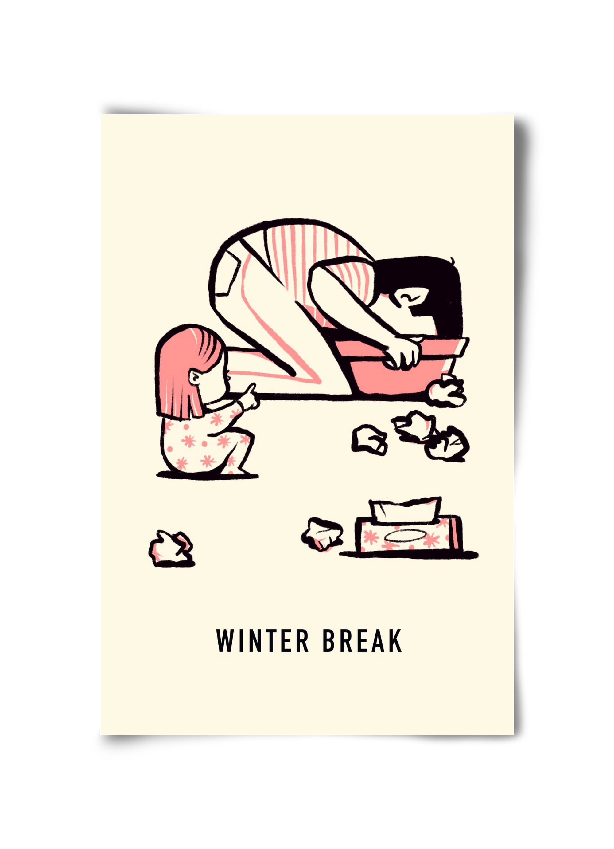 Winter break, 30x45 cm, Keret nélkül
