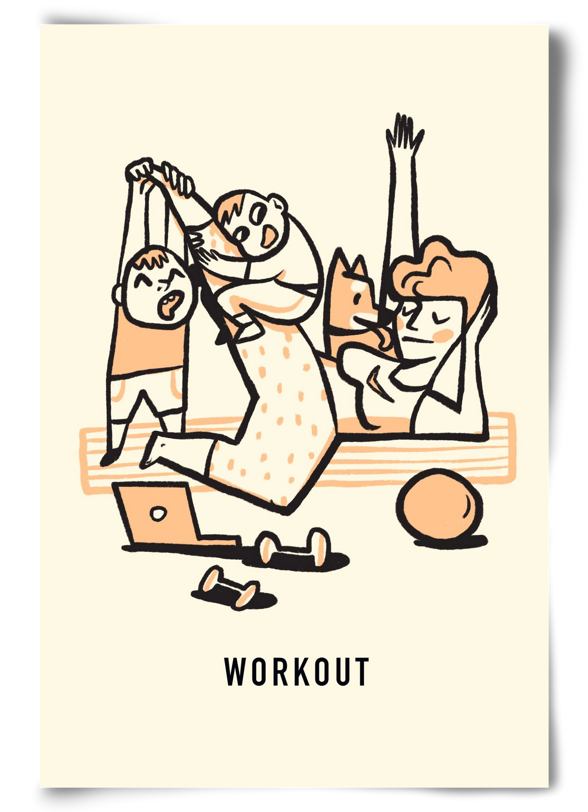 Workout, 60x90 cm, Keret nélkül