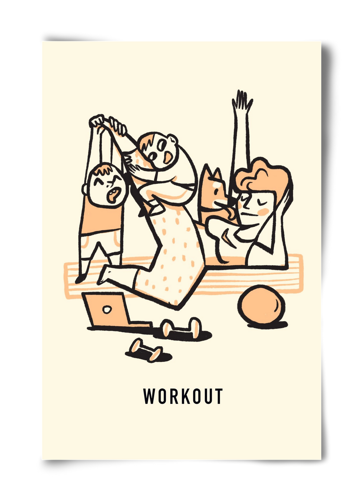 Workout, 40x60 cm, Keret nélkül