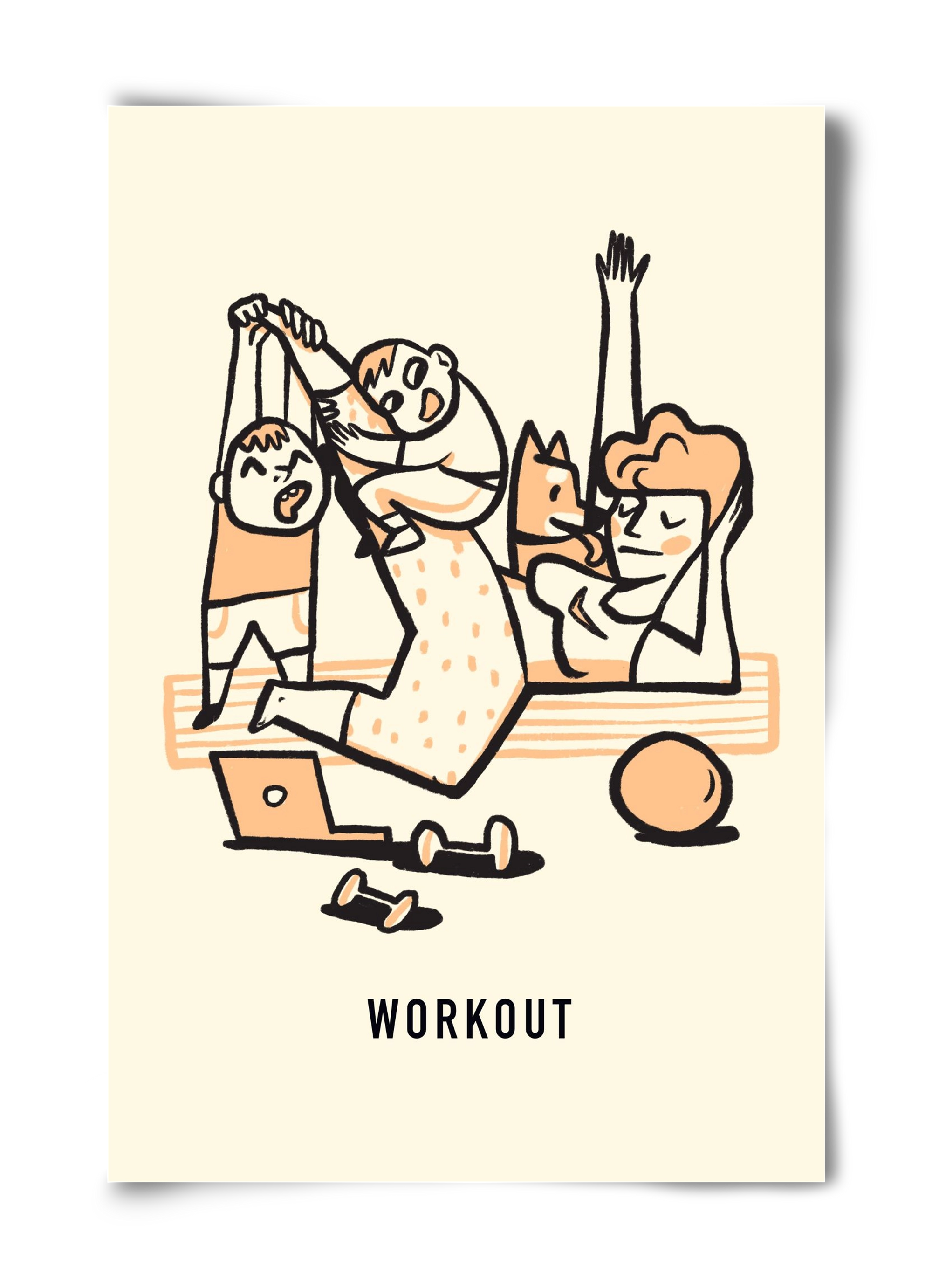 Workout, 40x60 cm, Keret nélkül