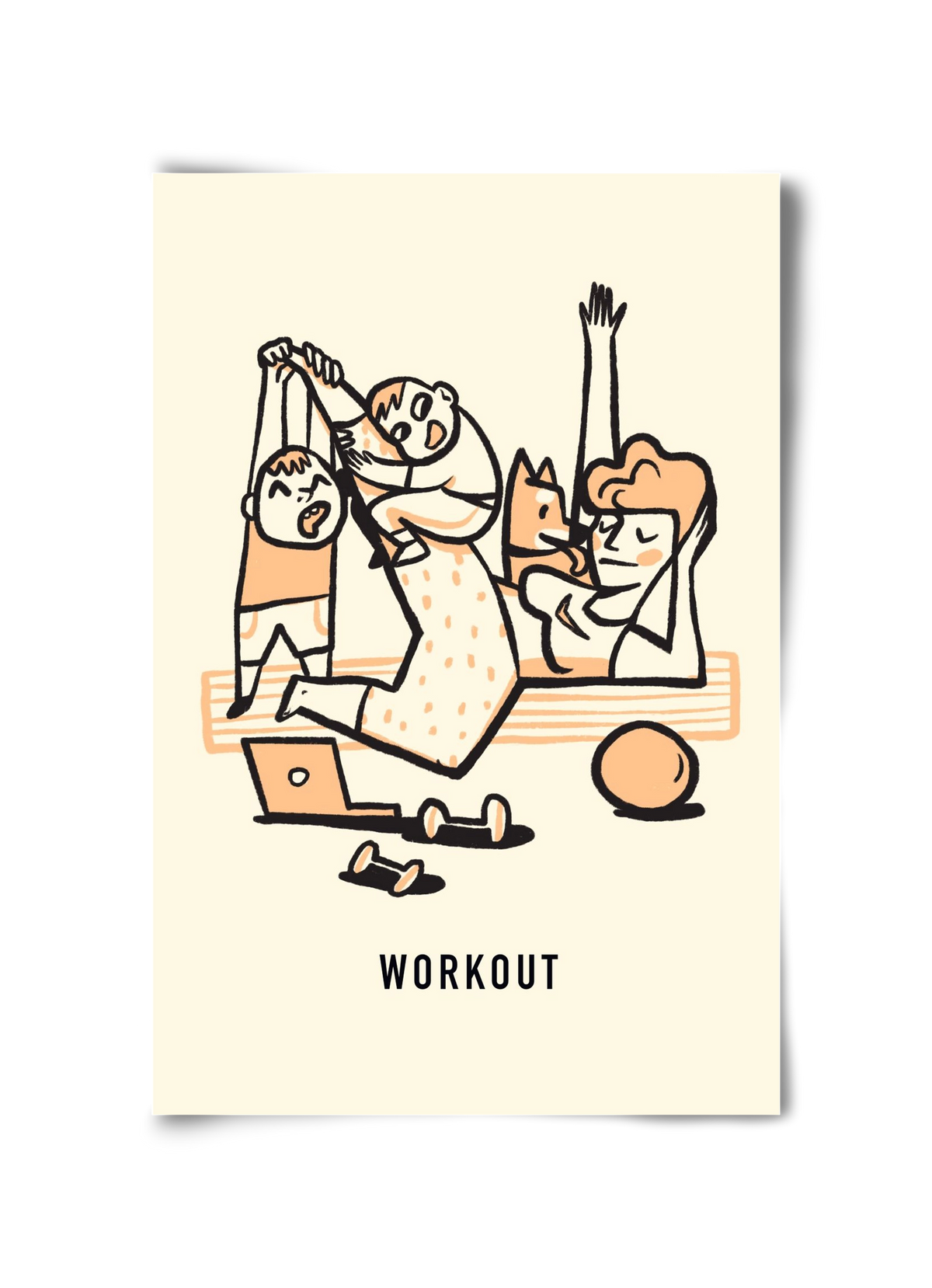 Workout, 30x45 cm, Keret nélkül