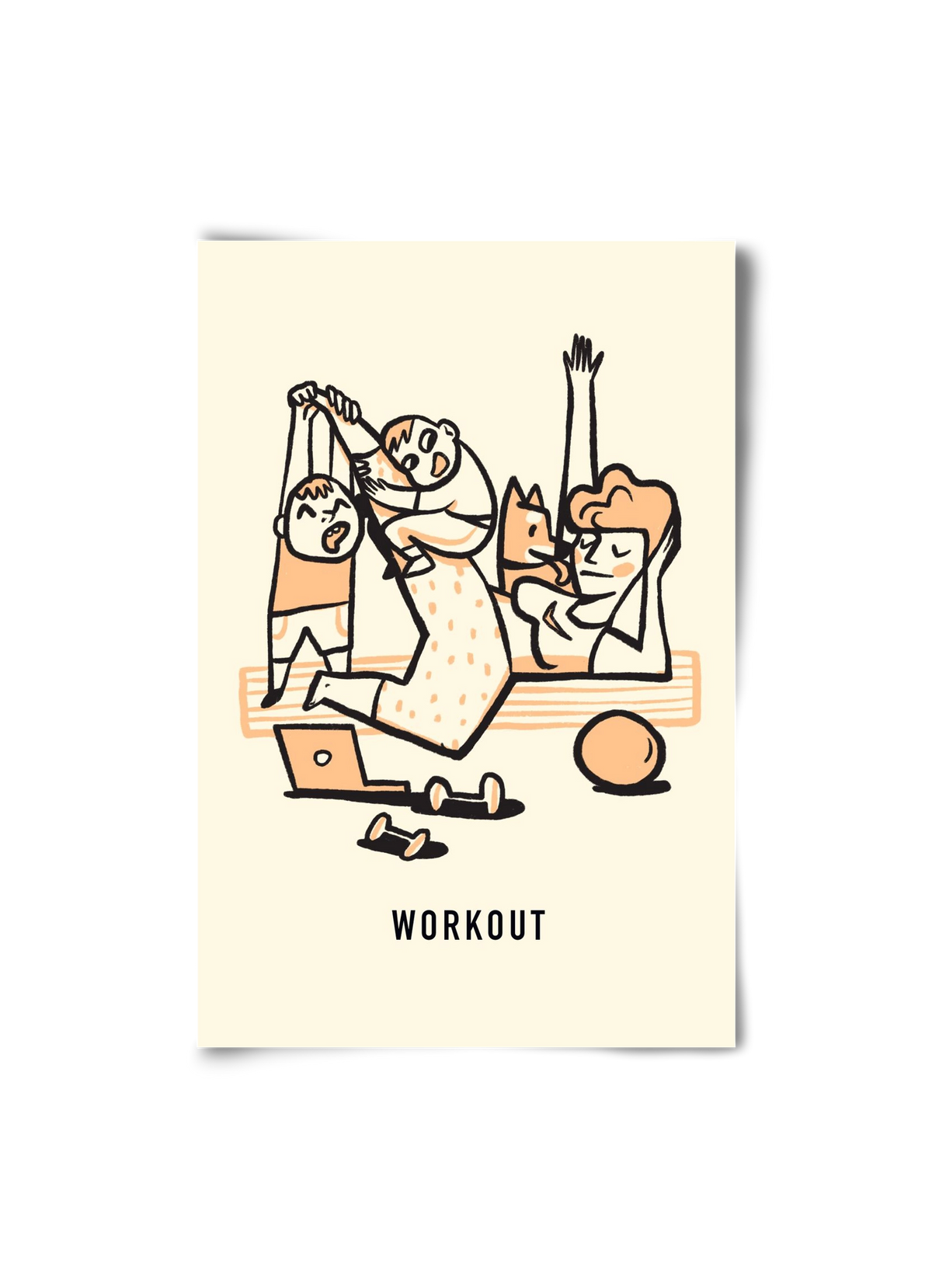 Workout, 20x30 cm, Keret nélkül