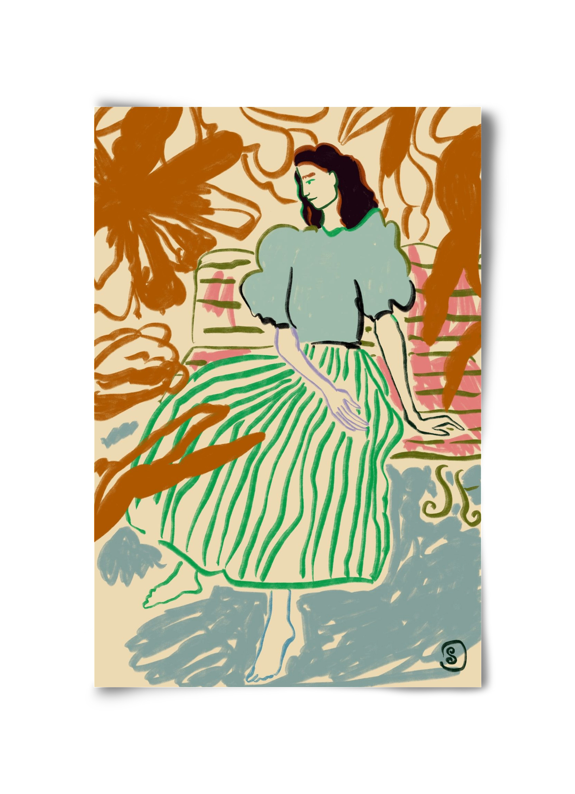 FIRST WARM DAY AFTER WINTER, 30x45 cm, Keret nélkül