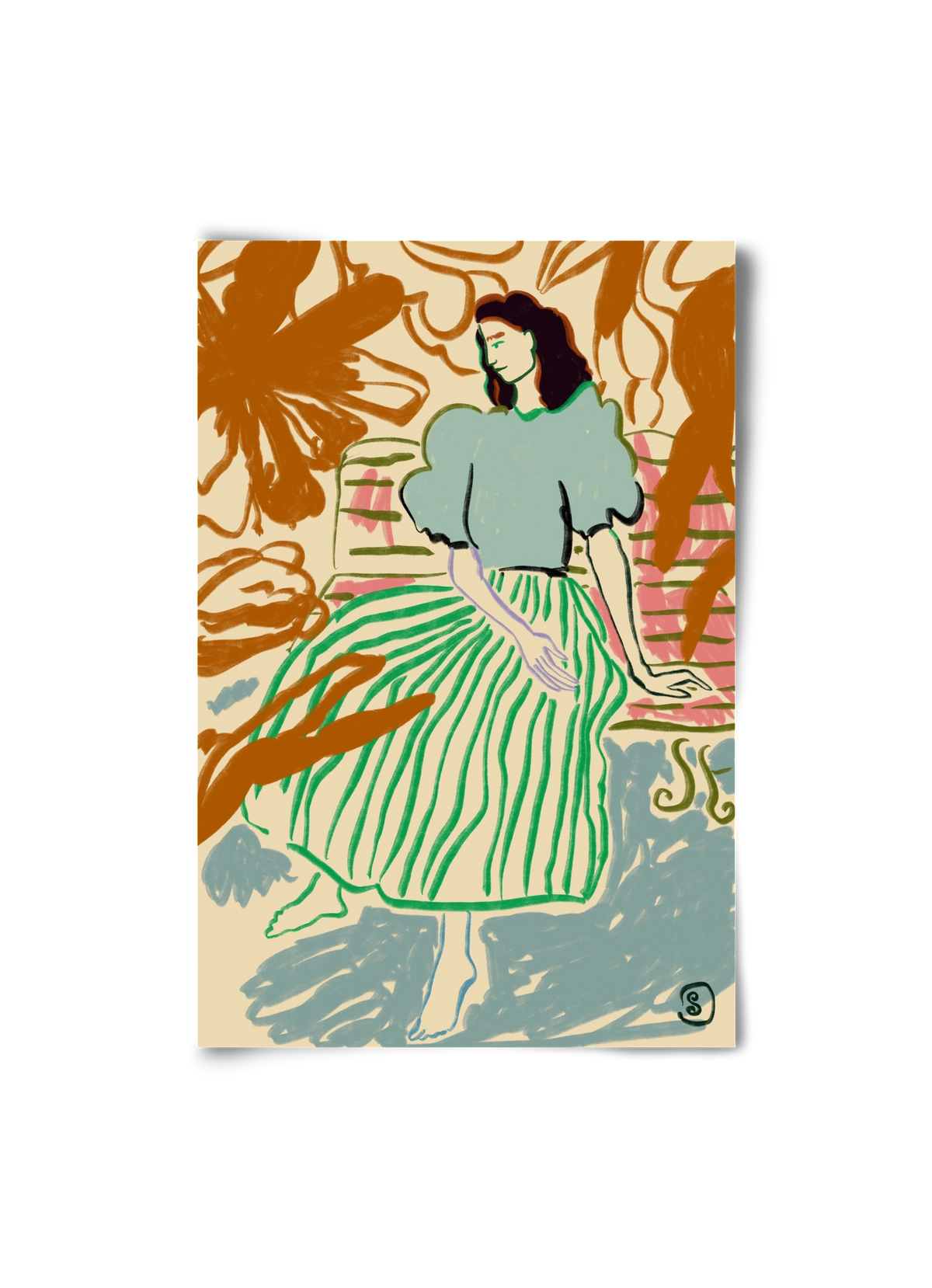 FIRST WARM DAY AFTER WINTER, 20x30 cm, Keret nélkül