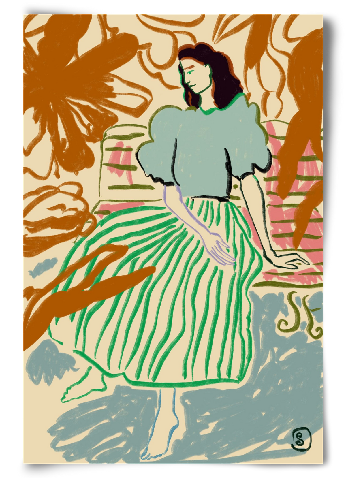 FIRST WARM DAY AFTER WINTER, 60x90 cm, Keret nélkül