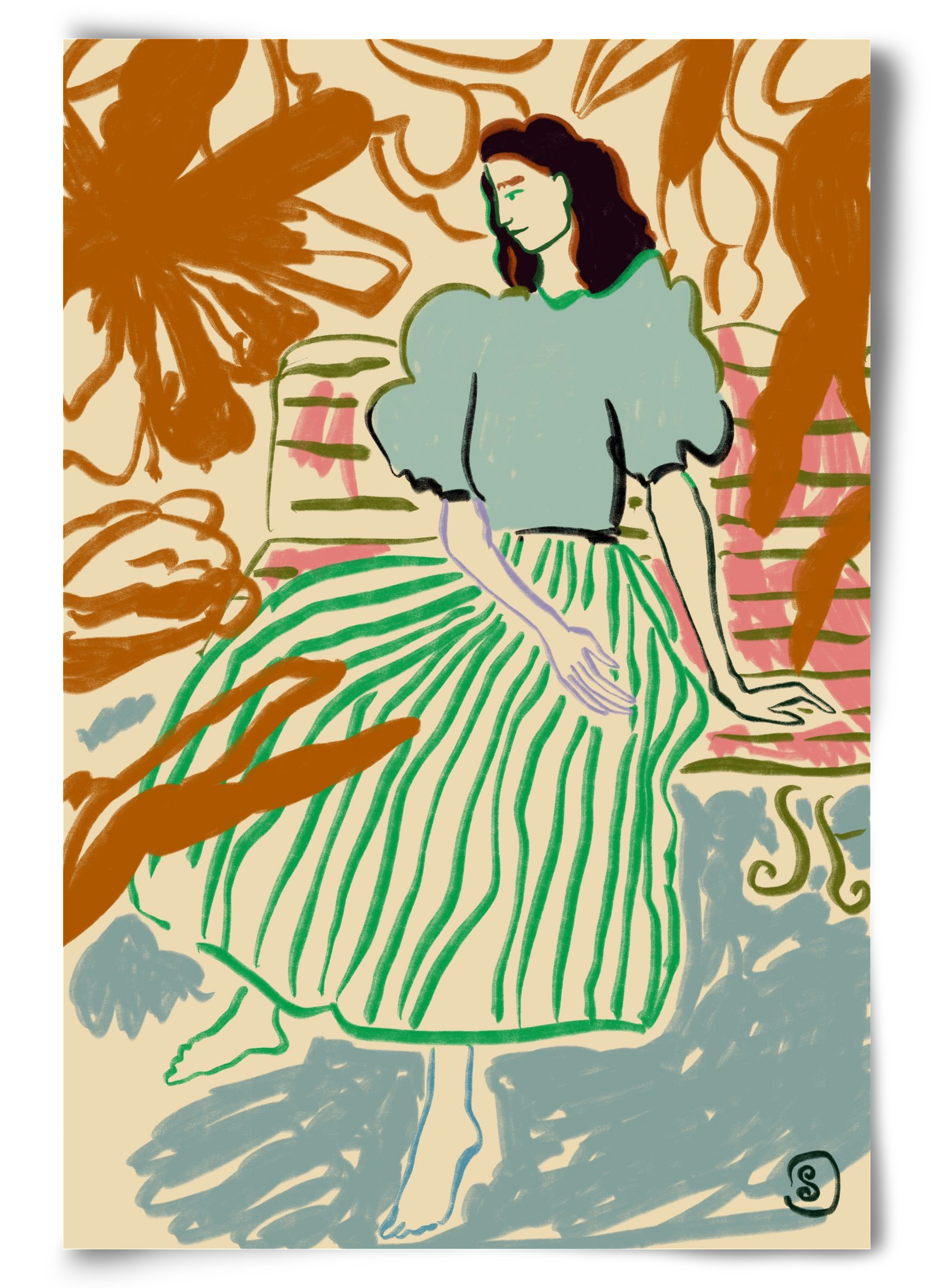 FIRST WARM DAY AFTER WINTER, 60x90 cm, Keret nélkül