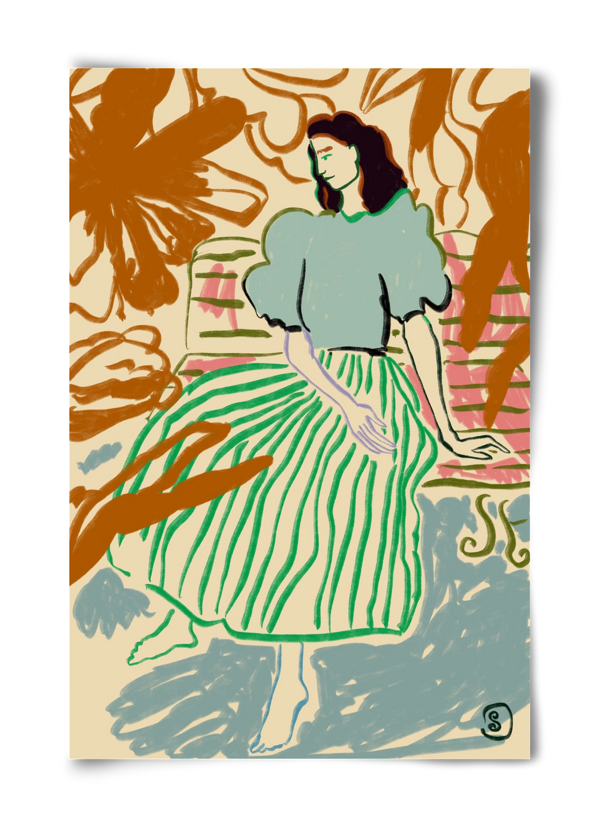 FIRST WARM DAY AFTER WINTER, 40x60 cm, Keret nélkül