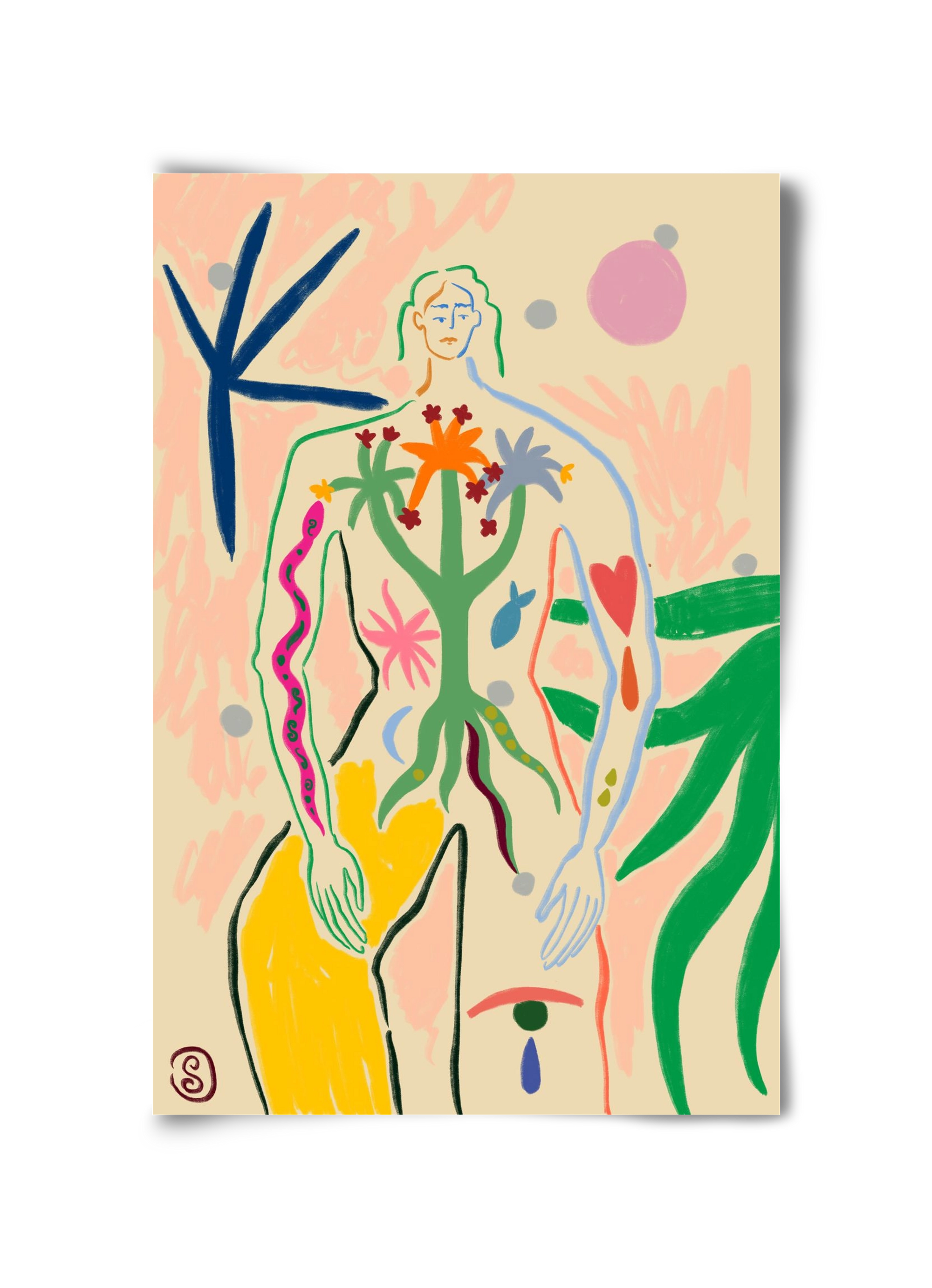 INNER GROWTH, 30x45 cm, Keret nélkül