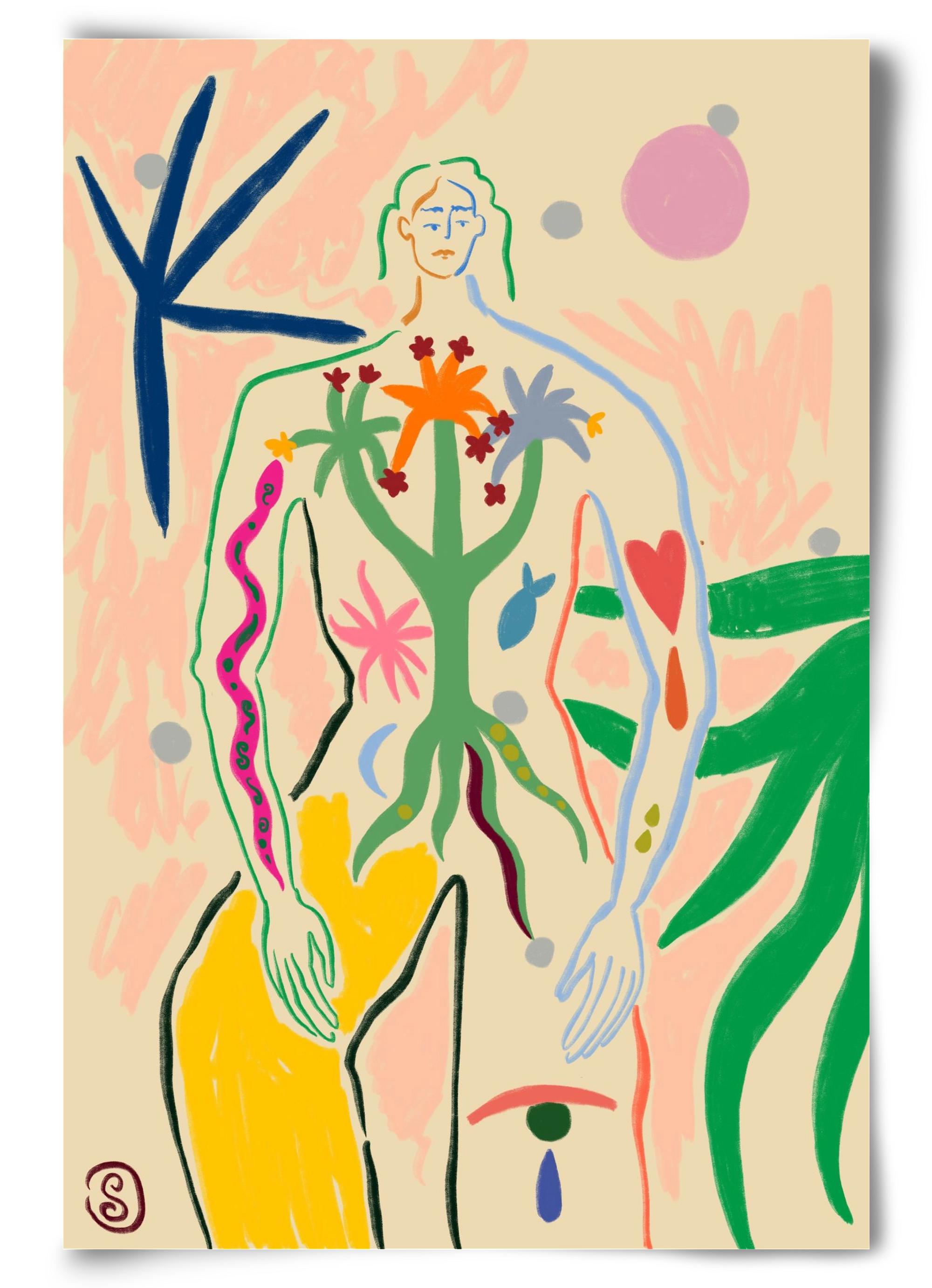 INNER GROWTH, 60x90 cm, Keret nélkül