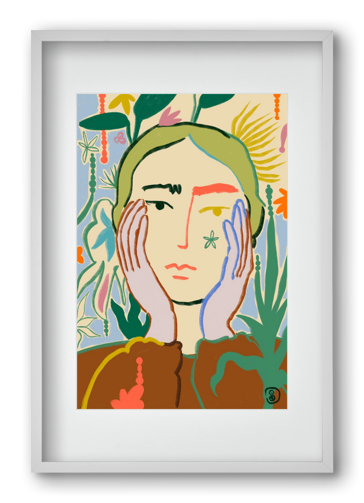 PLANT A SEED, 40x60 cm (30x45 cm), Fehér keret, paszpartuval