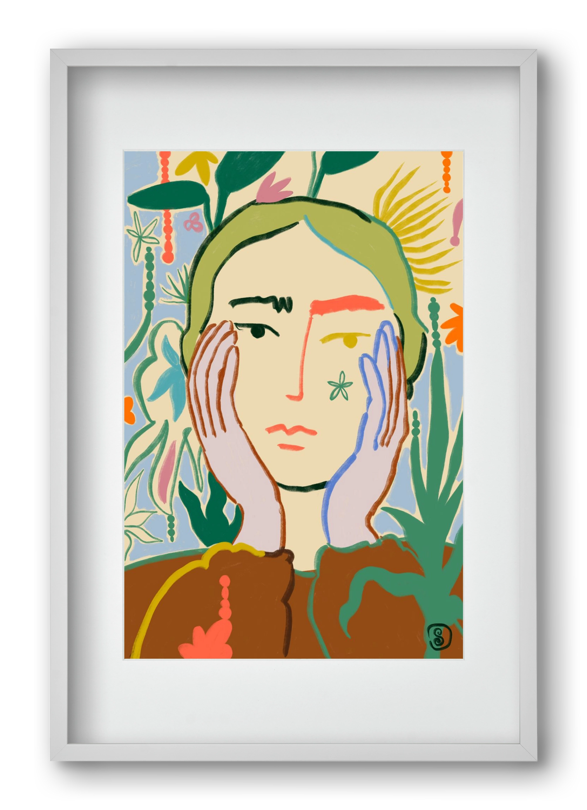 PLANT A SEED, 40x60 cm (30x45 cm), Fehér keret, paszpartuval