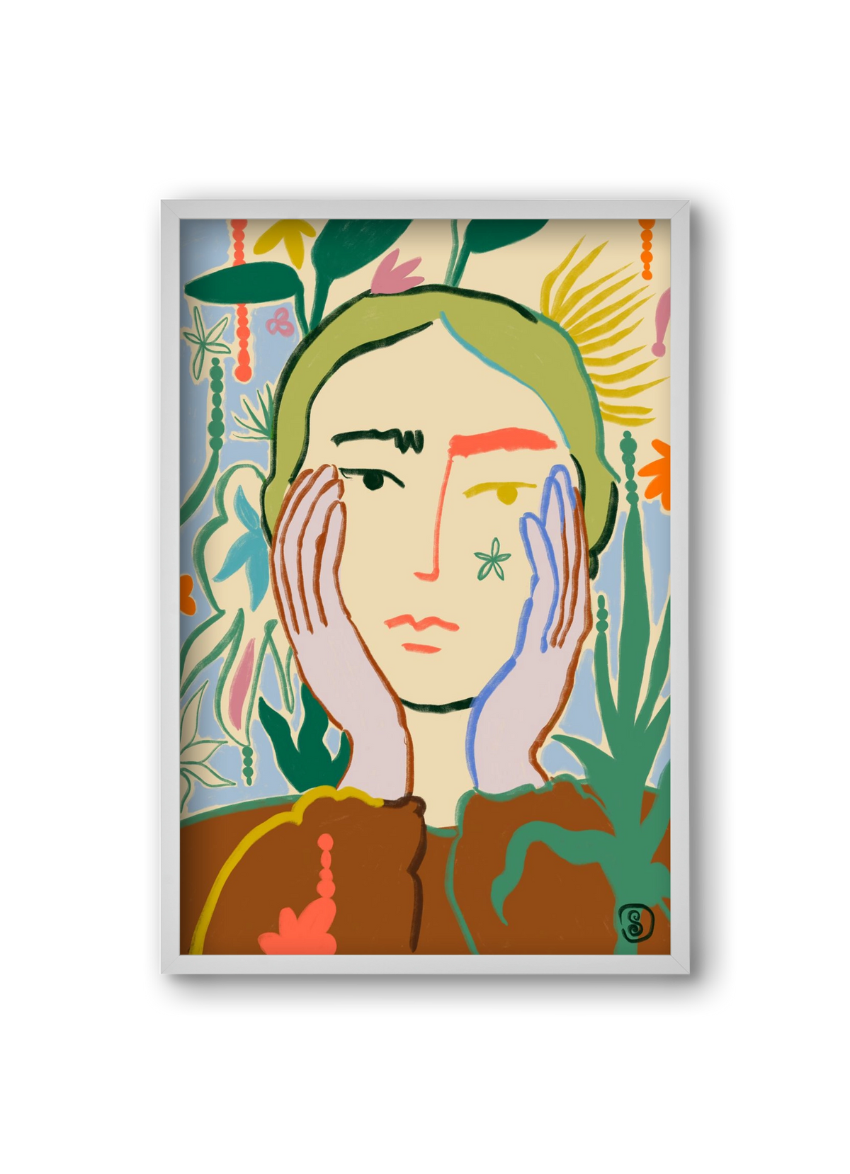 PLANT A SEED, 20x30 cm (20x30 cm), Fehér keret