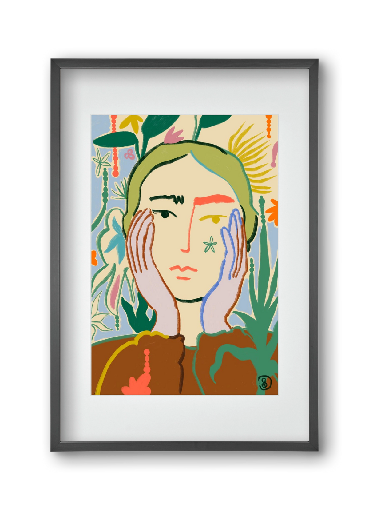 PLANT A SEED, 30x45 cm (20x30 cm), Fekete keret, paszpartuval