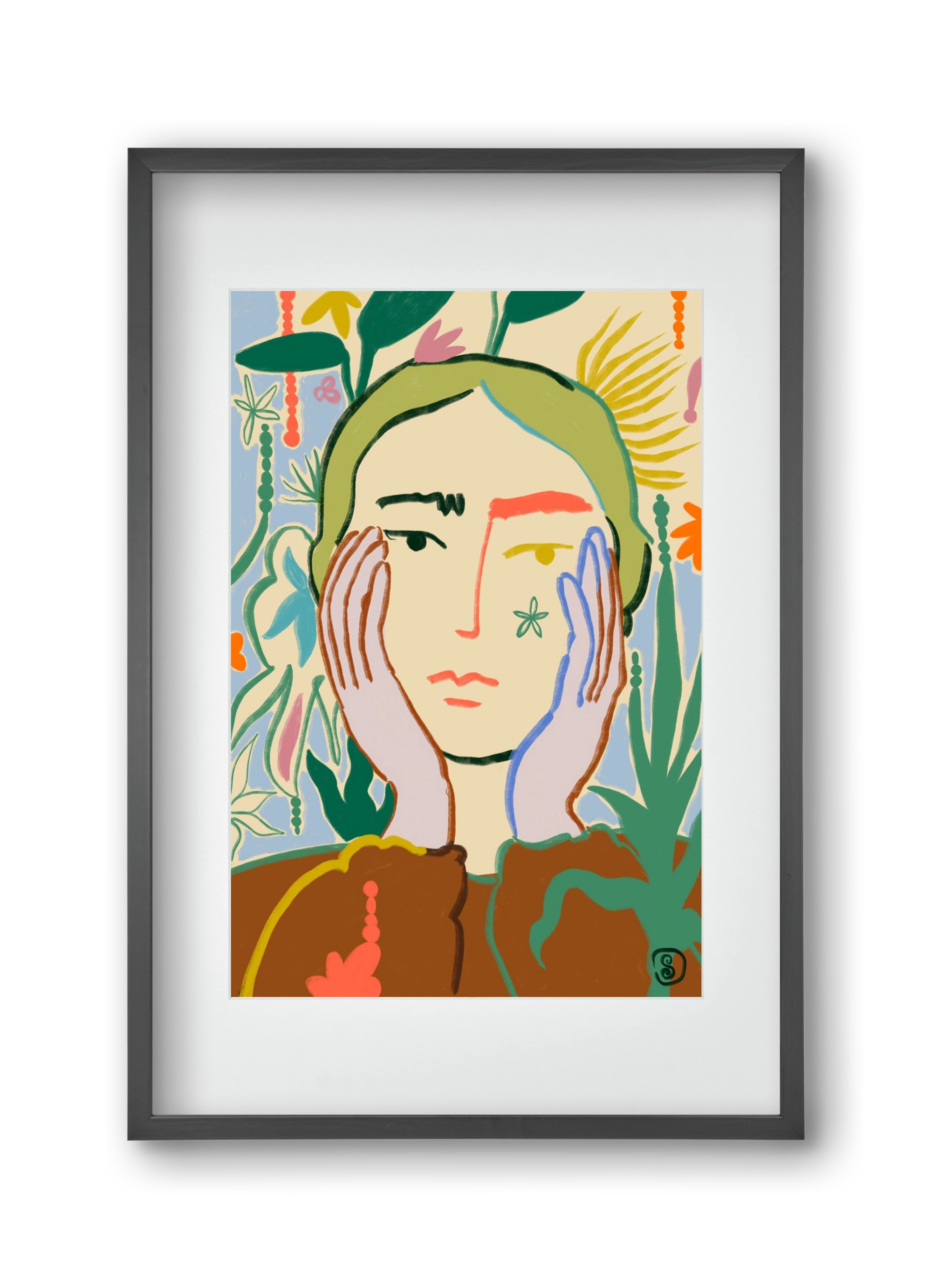 PLANT A SEED, 30x45 cm (20x30 cm), Fekete keret, paszpartuval