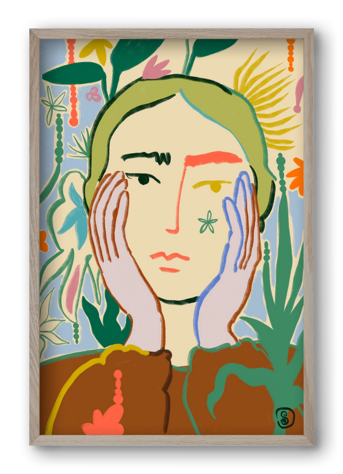 PLANT A SEED, 40x60 cm (40x60 cm), Tölgy keret