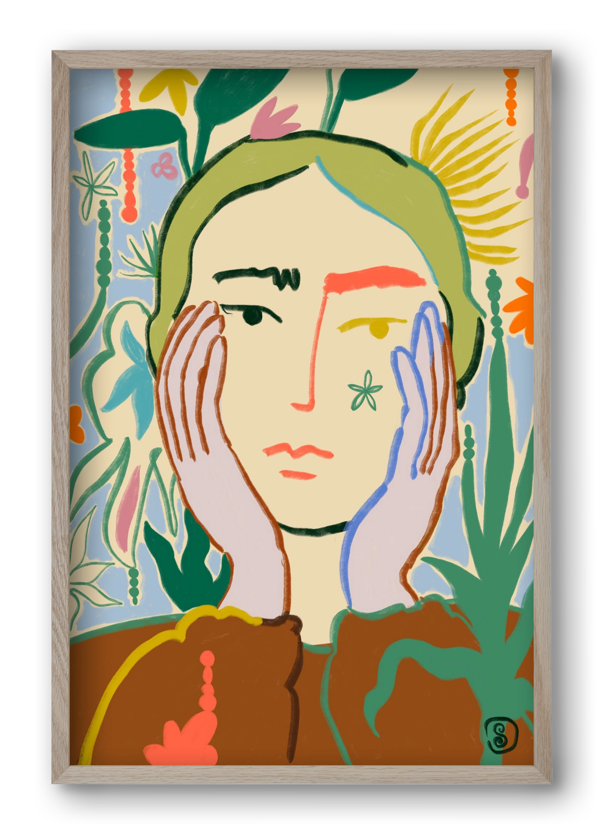 PLANT A SEED, 40x60 cm (40x60 cm), Tölgy keret