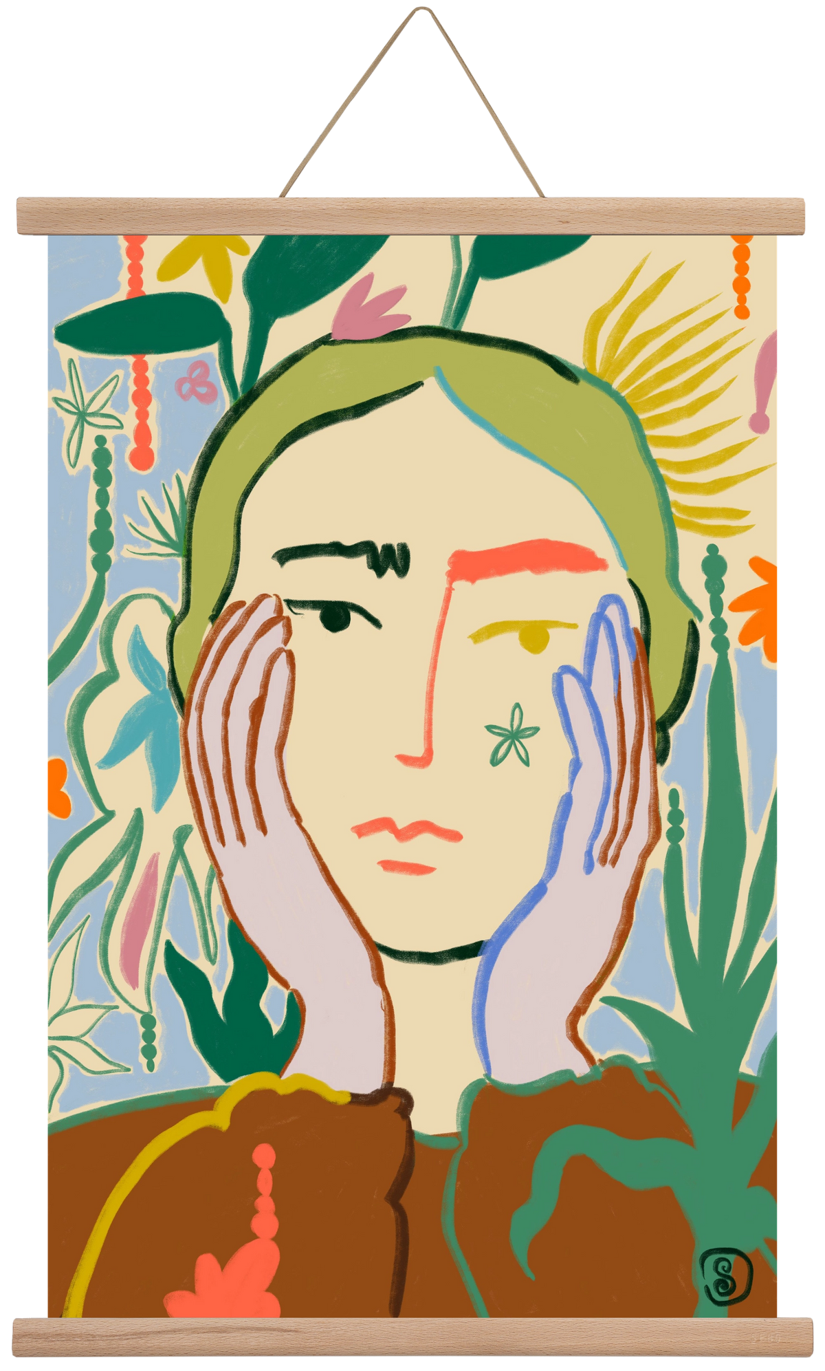 PLANT A SEED, 40x60 cm (40x60 cm), Tölgy akasztó