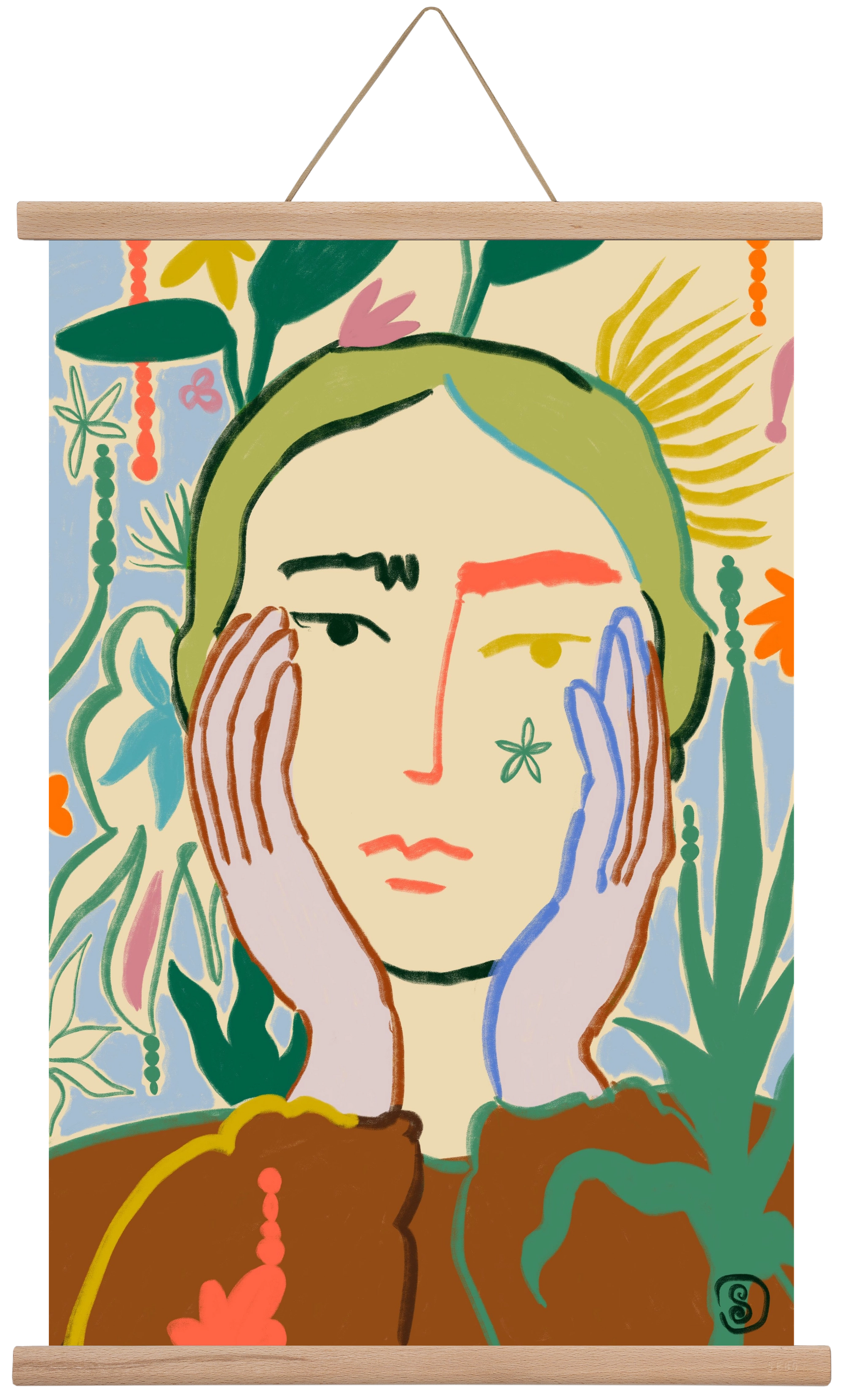 PLANT A SEED, 40x60 cm (40x60 cm), Tölgy akasztó