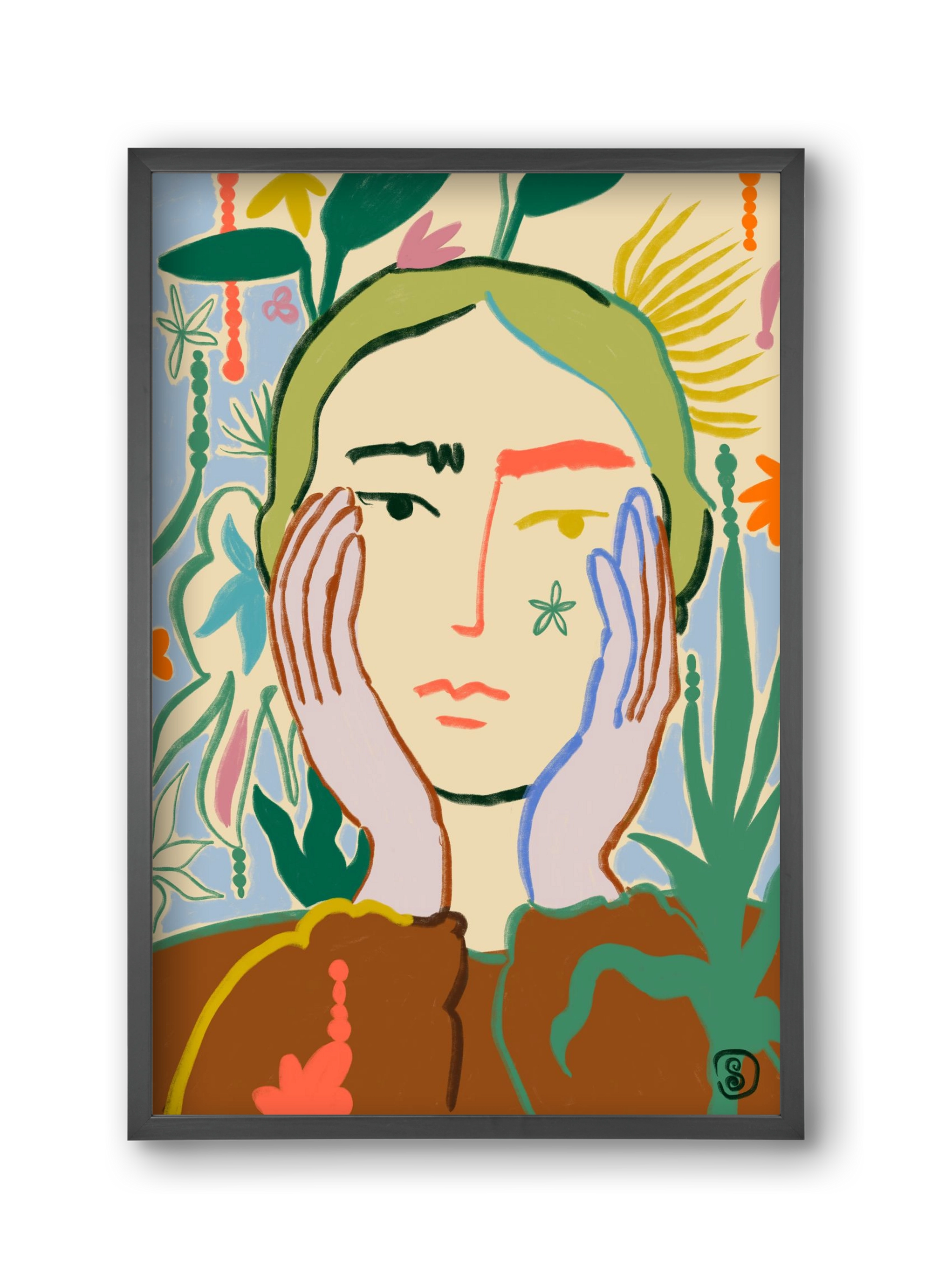 PLANT A SEED, 30x45 cm (30x45 cm), Fekete keret