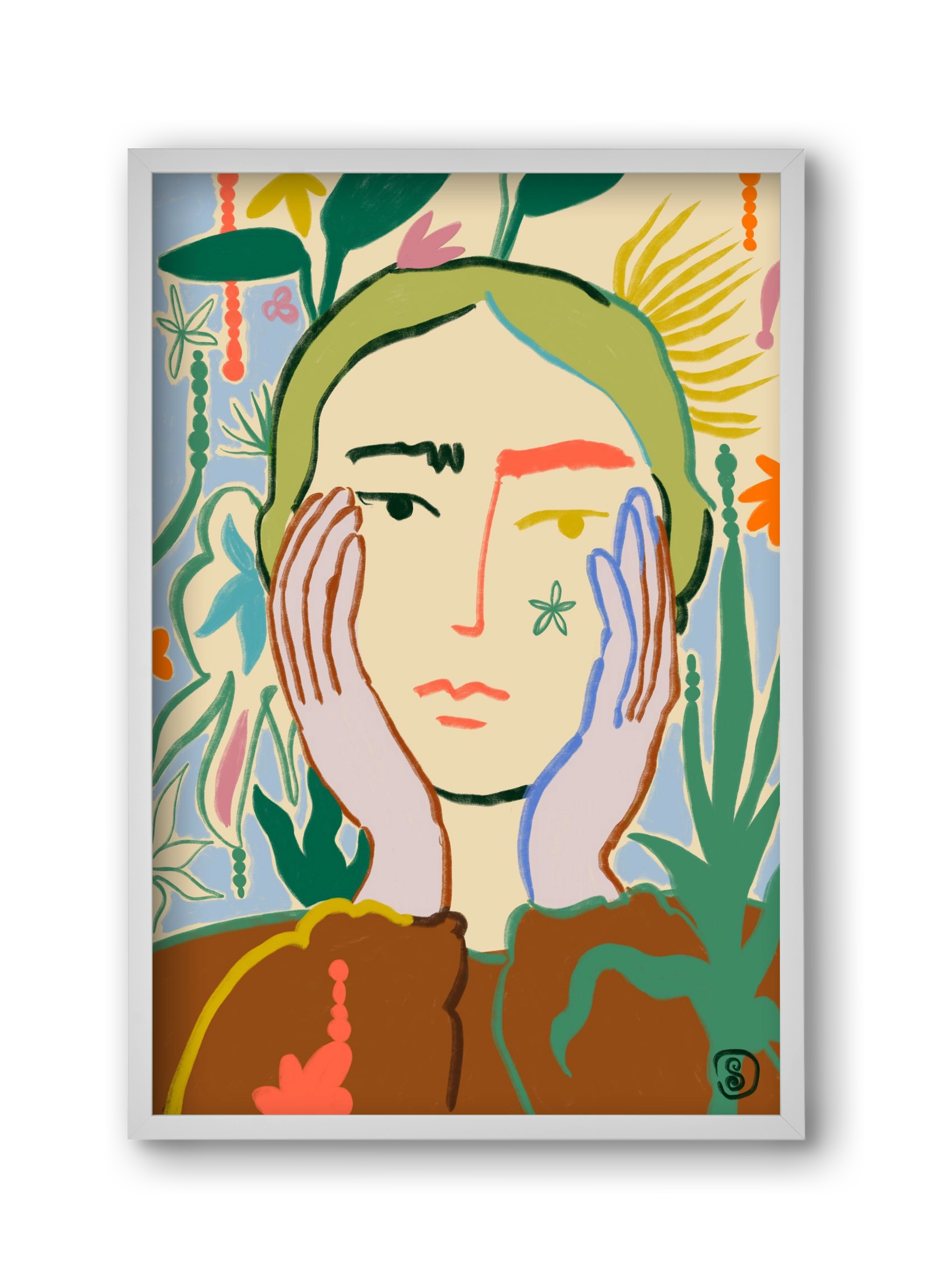 PLANT A SEED, 30x45 cm (30x45 cm), Fehér keret