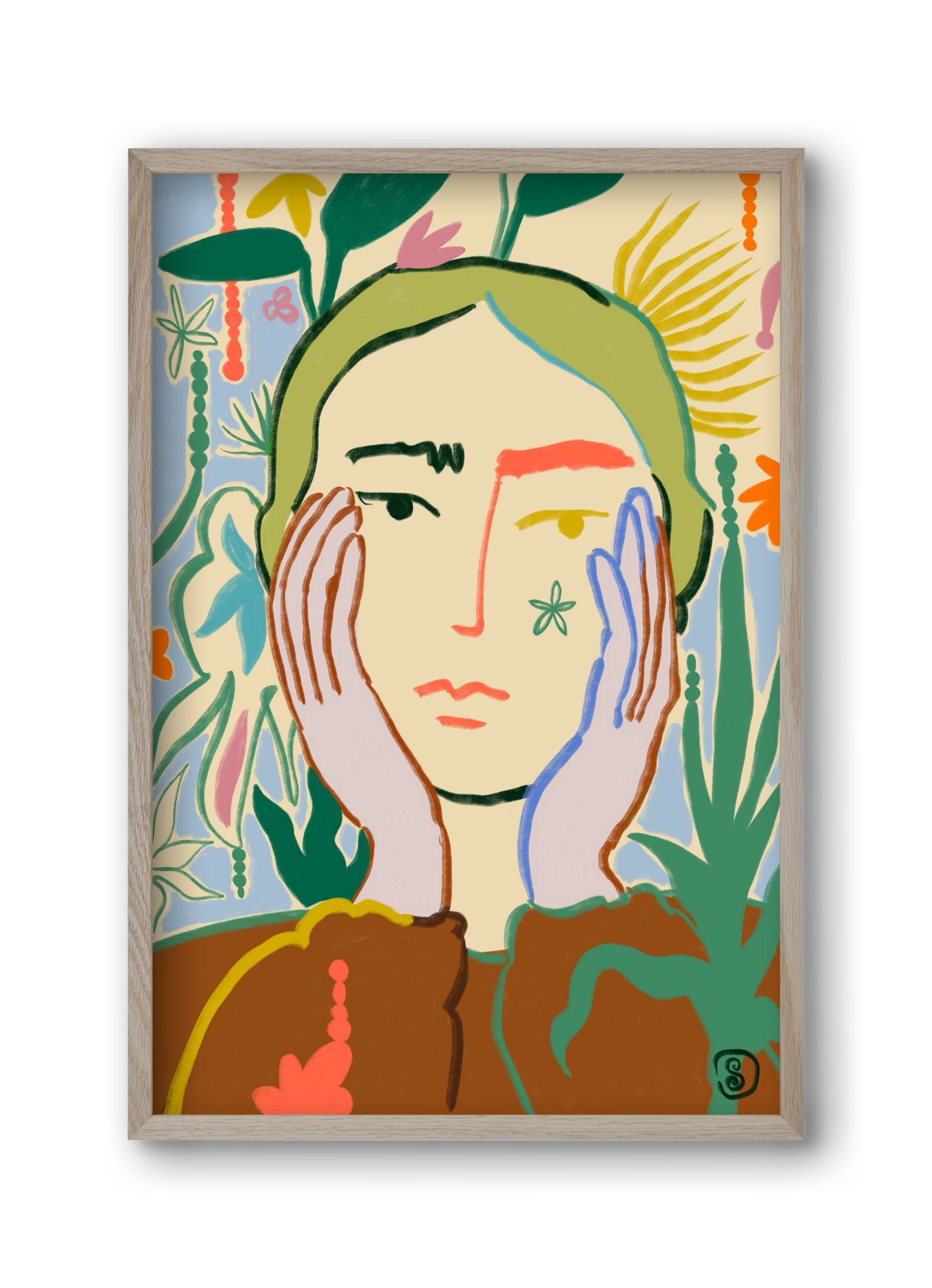 PLANT A SEED, 30x45 cm (30x45 cm), Tölgy keret