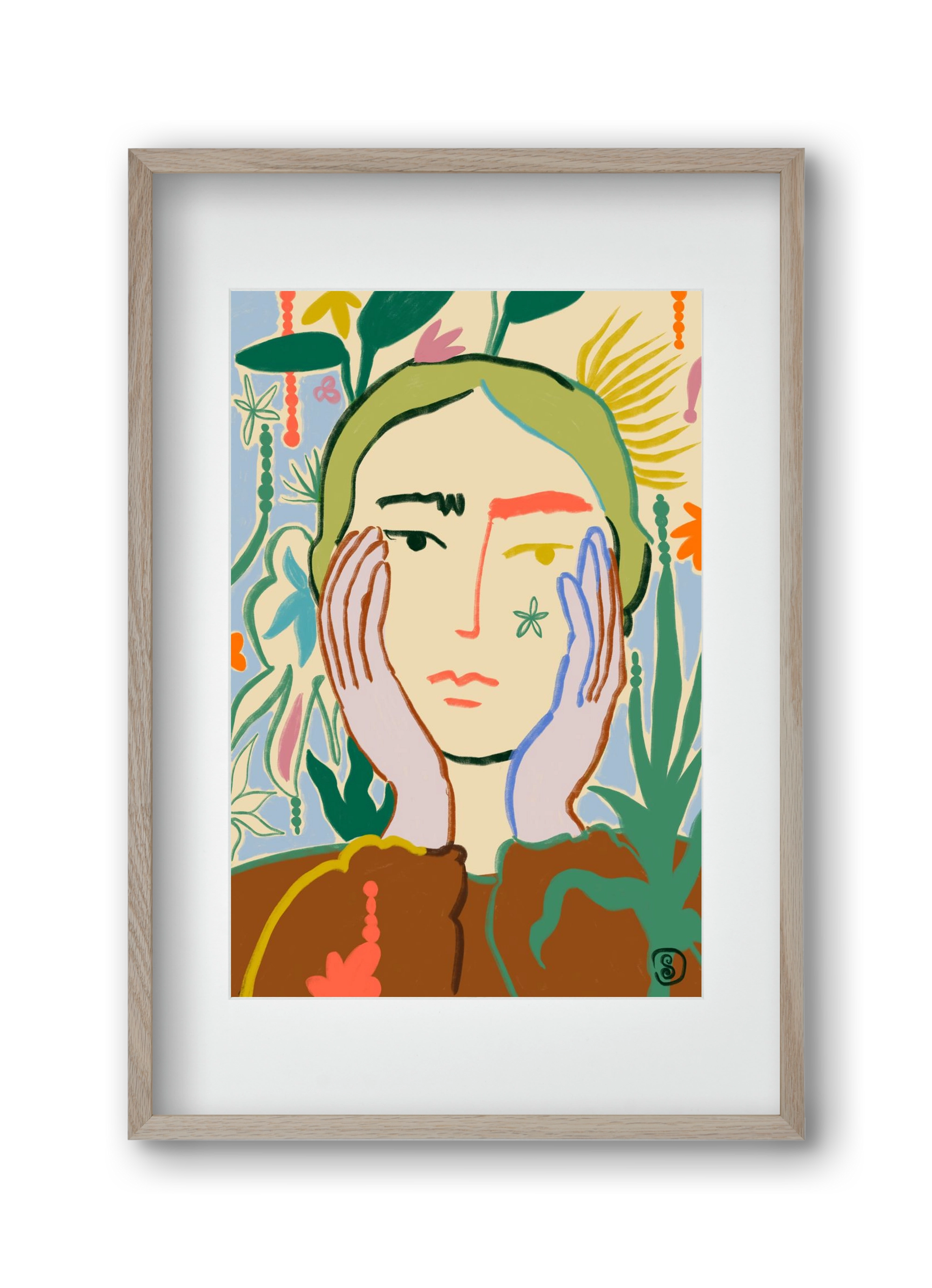 PLANT A SEED, 30x45 cm (20x30 cm), Tölgy keret, paszpartuval