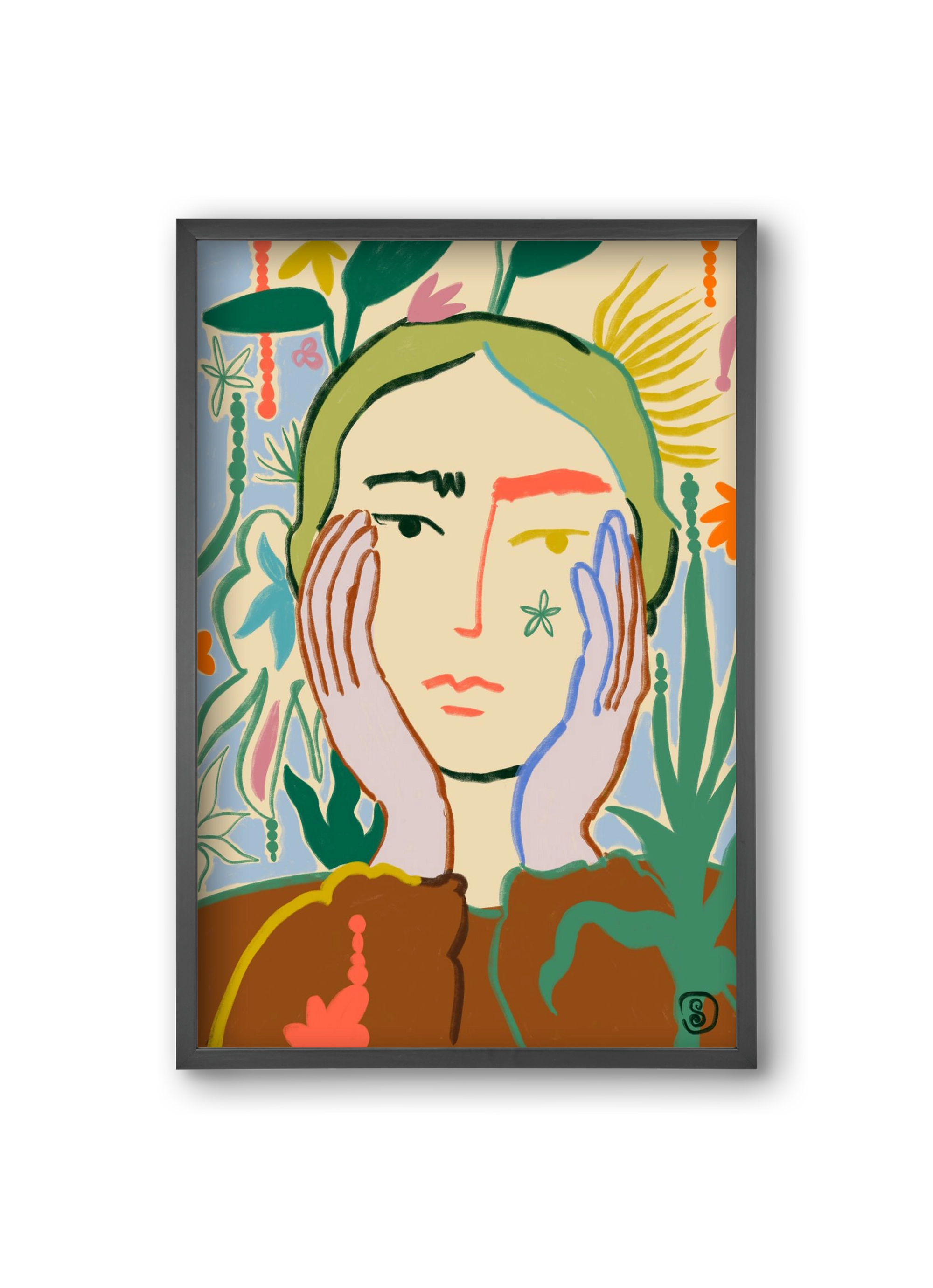 PLANT A SEED, 20x30 cm (20x30 cm), Fekete keret