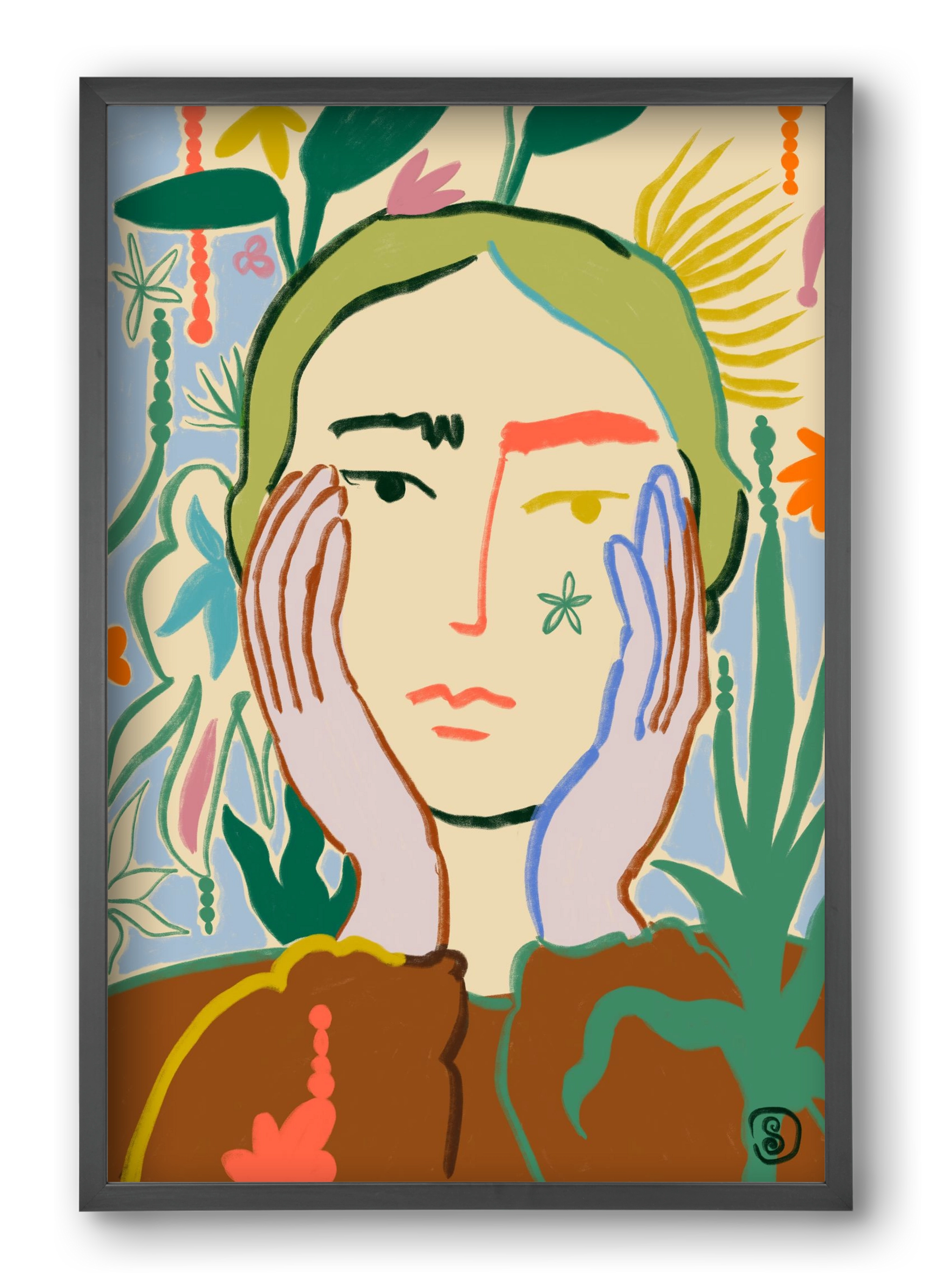 PLANT A SEED, 40x60 cm (40x60 cm), Fekete keret