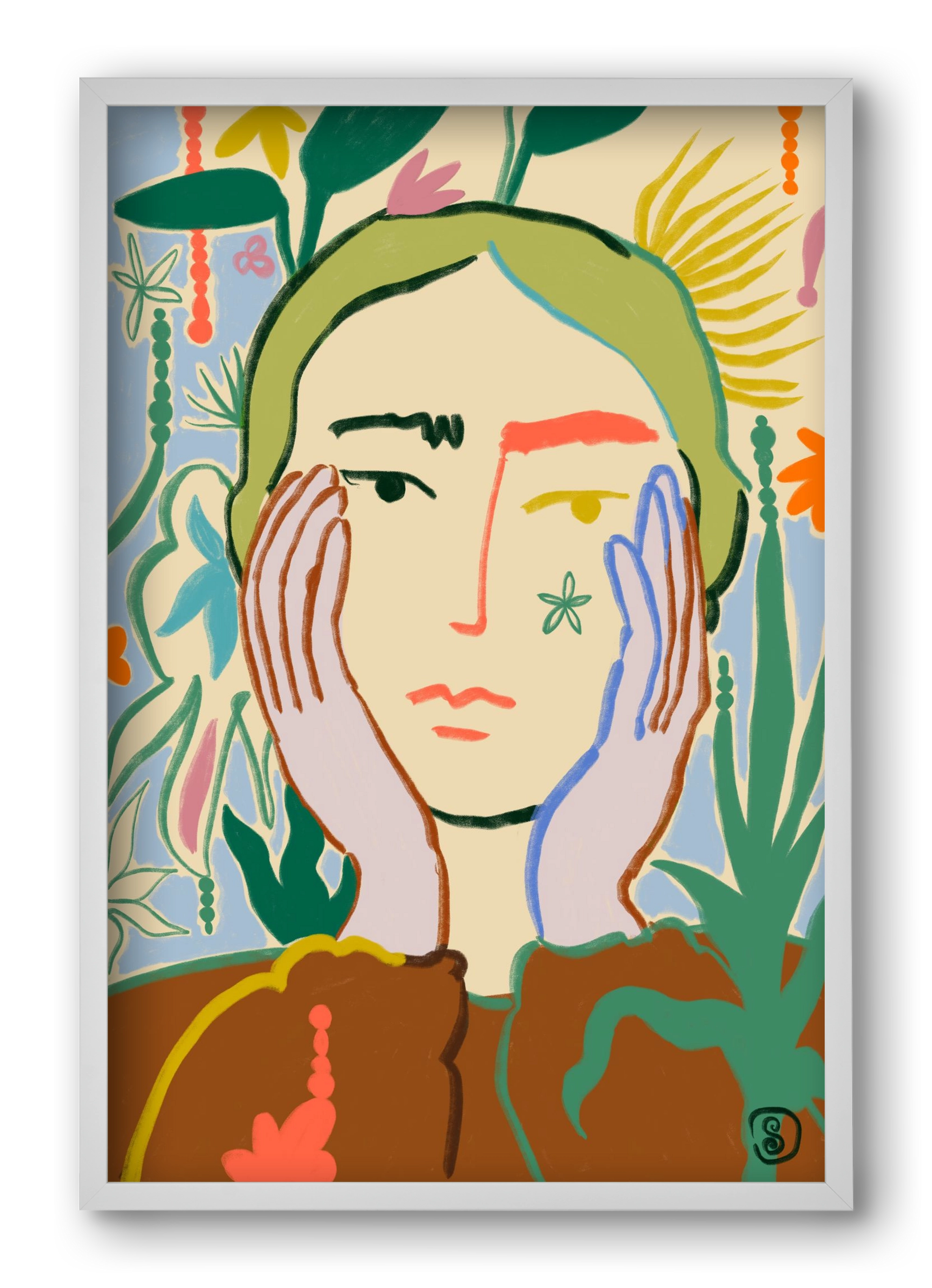 PLANT A SEED, 40x60 cm (40x60 cm), Fehér keret